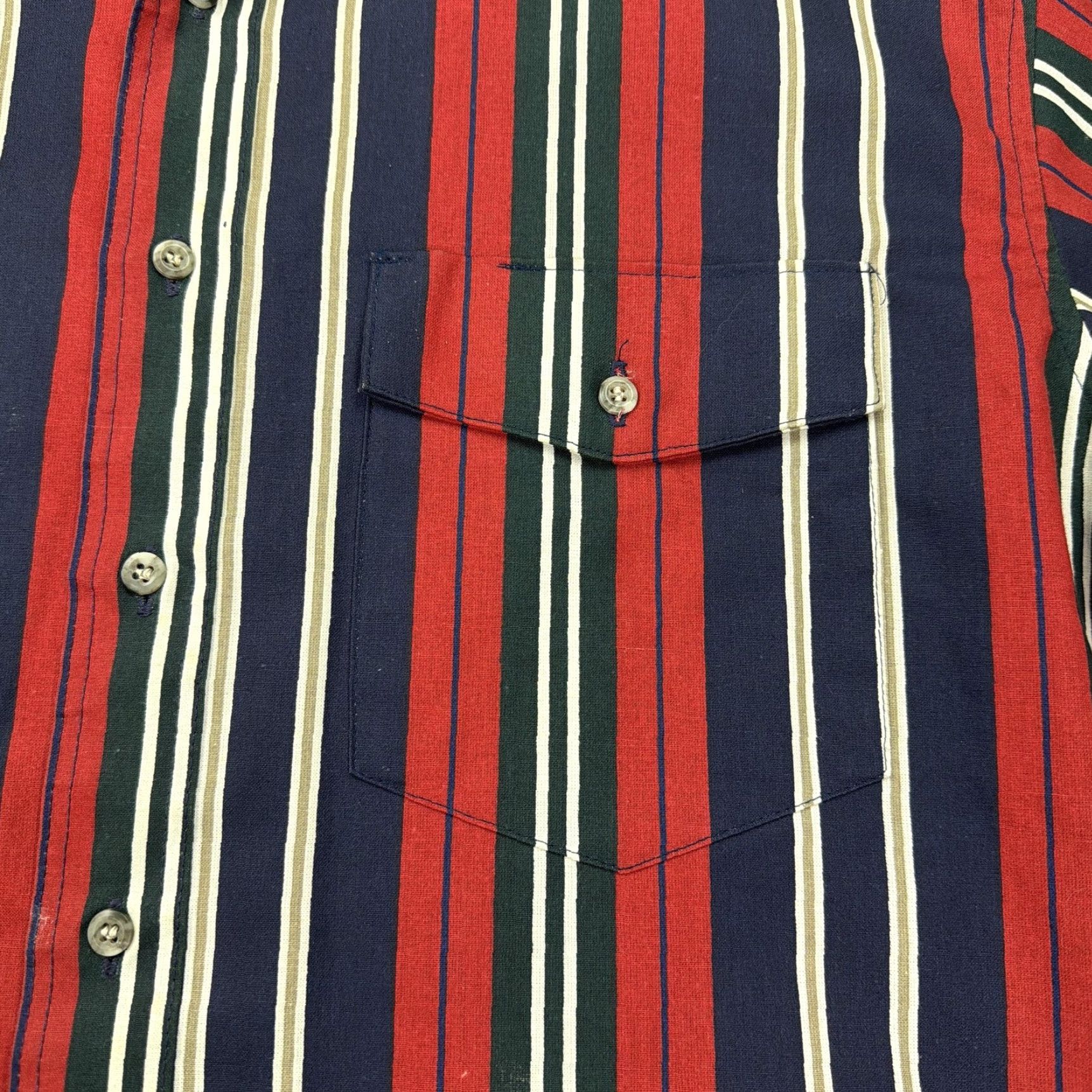 Wrangler VINTAGE Wrangler Shirt Mens L XL-Long Tail Rockabilly Stripe Cowboy Western Size US L / EU 52-54 / 3 - 3 Thumbnail