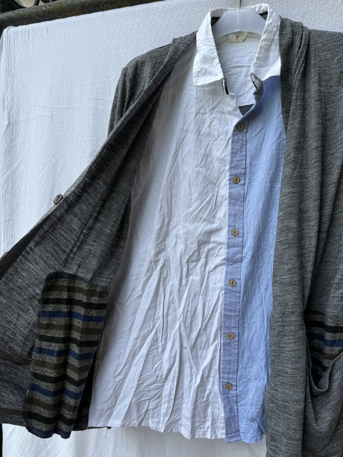 Hysteric Glamour Double layers cardigan hoodie button up shirt Size US M / EU 48-50 / 2 - 8 Thumbnail