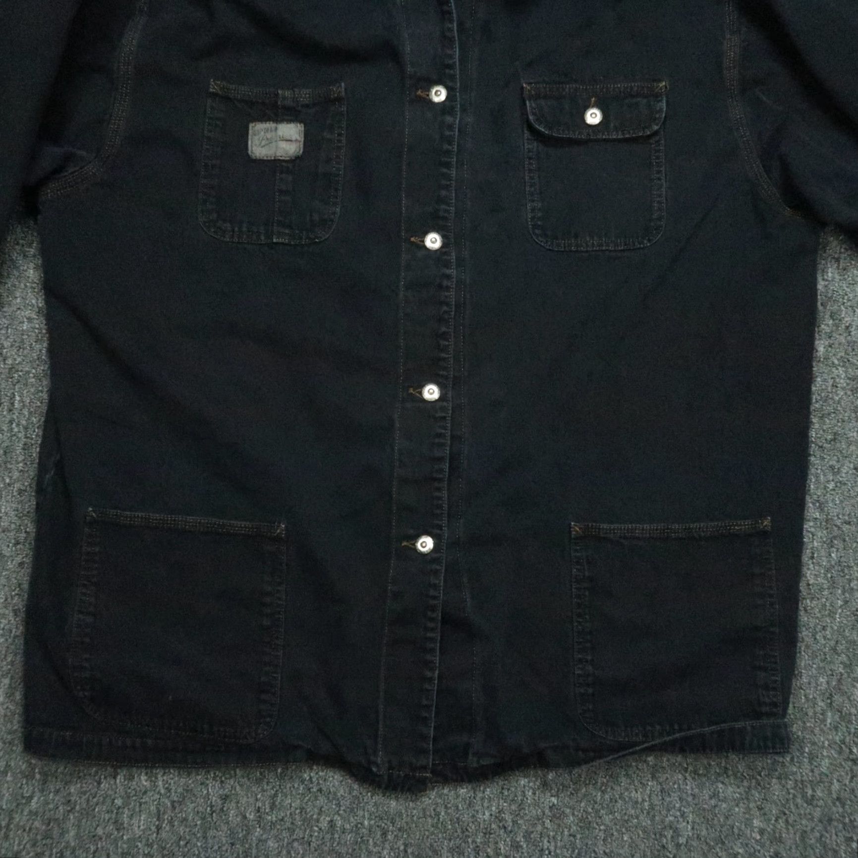 Gap VINTAGE Gap Jacket Mens XL Blue Denim Chore Field Coat Overcoat Long Coat Pockets Winter Fall 90s Mens Size US XL / EU 56 / 4 - 5 Thumbnail