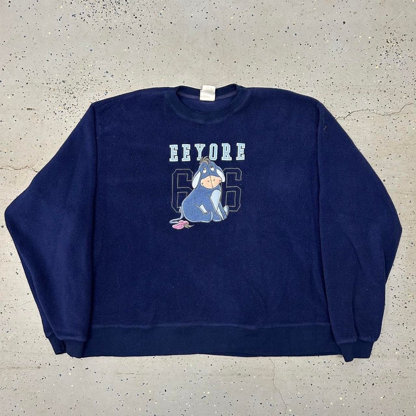 Disney VTG Disney Eeyore blue crewneck sweatshirt Size XXL / US 16-18 / IT 52-54 - 1 Thumbnail