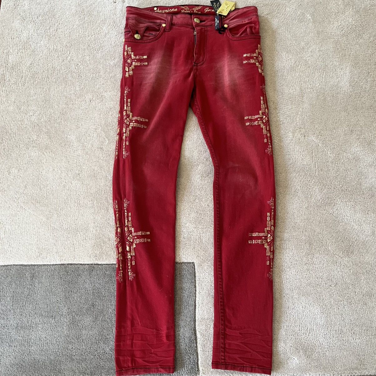 Mens Robins Embroidered Jeans