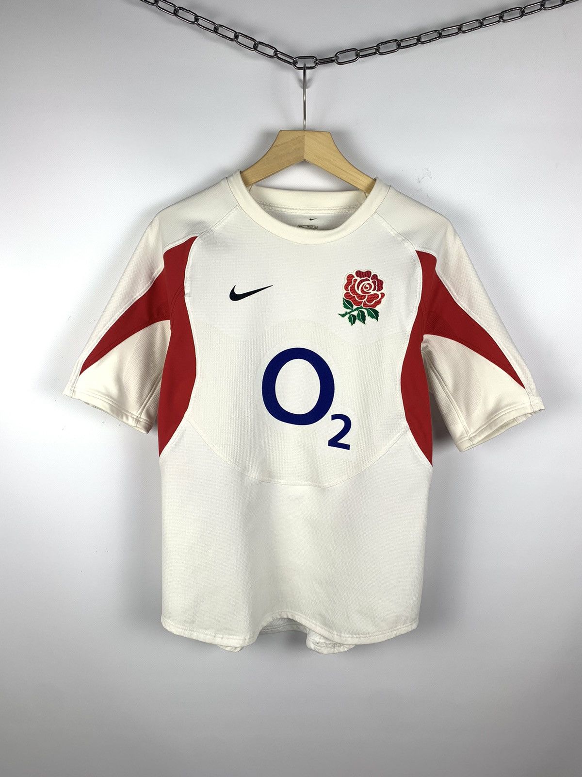 Nike × Vintage Nike England O2 Vintage Hype Rugby Jersey Shirt Men’s Size L Size US L / EU 52-54 / 3 - 1 Thumbnail