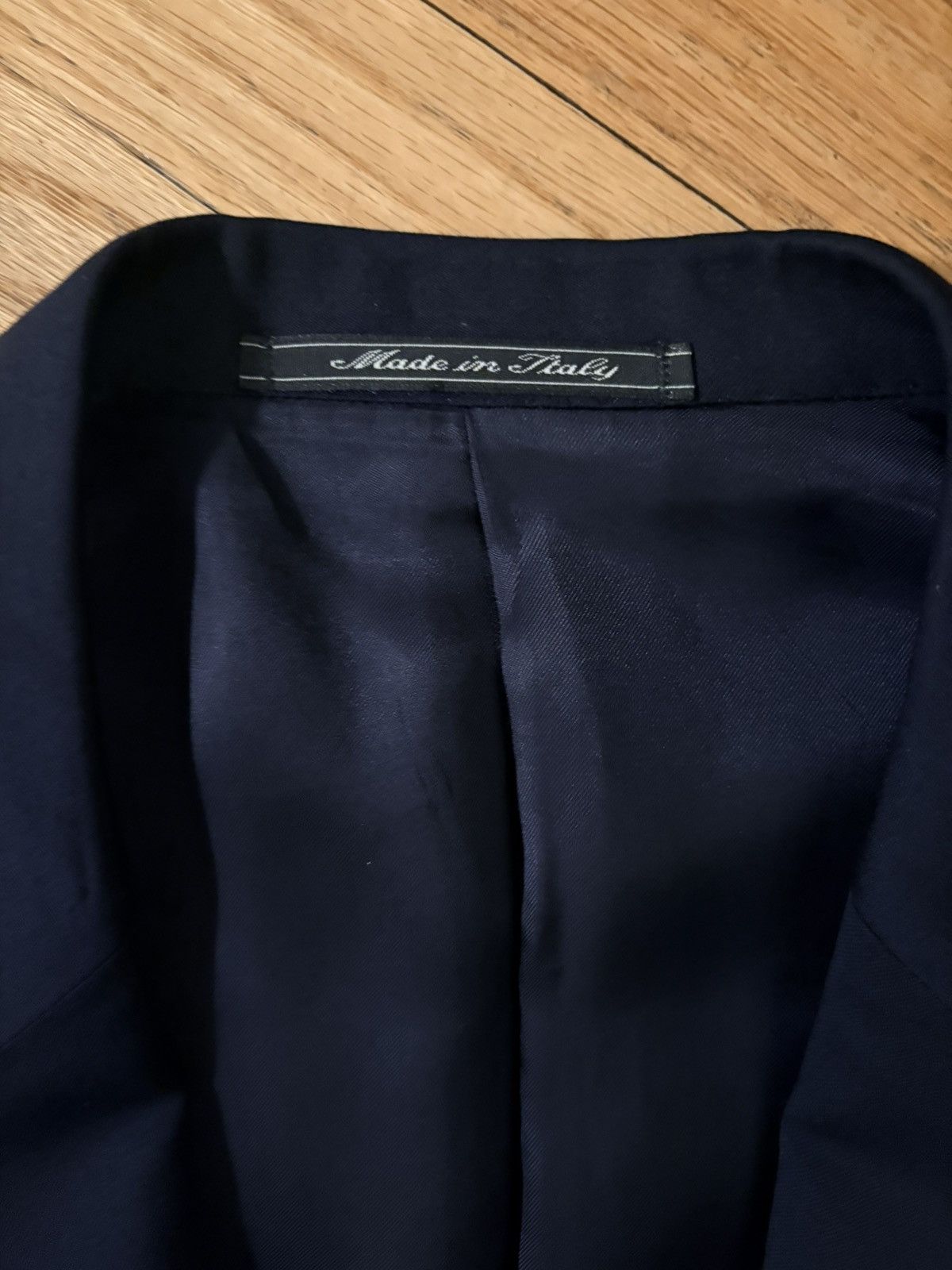 Gucci Gucci By Tom Ford Suit Jacket Navy Blazer Italy Size 46R - 9 Thumbnail
