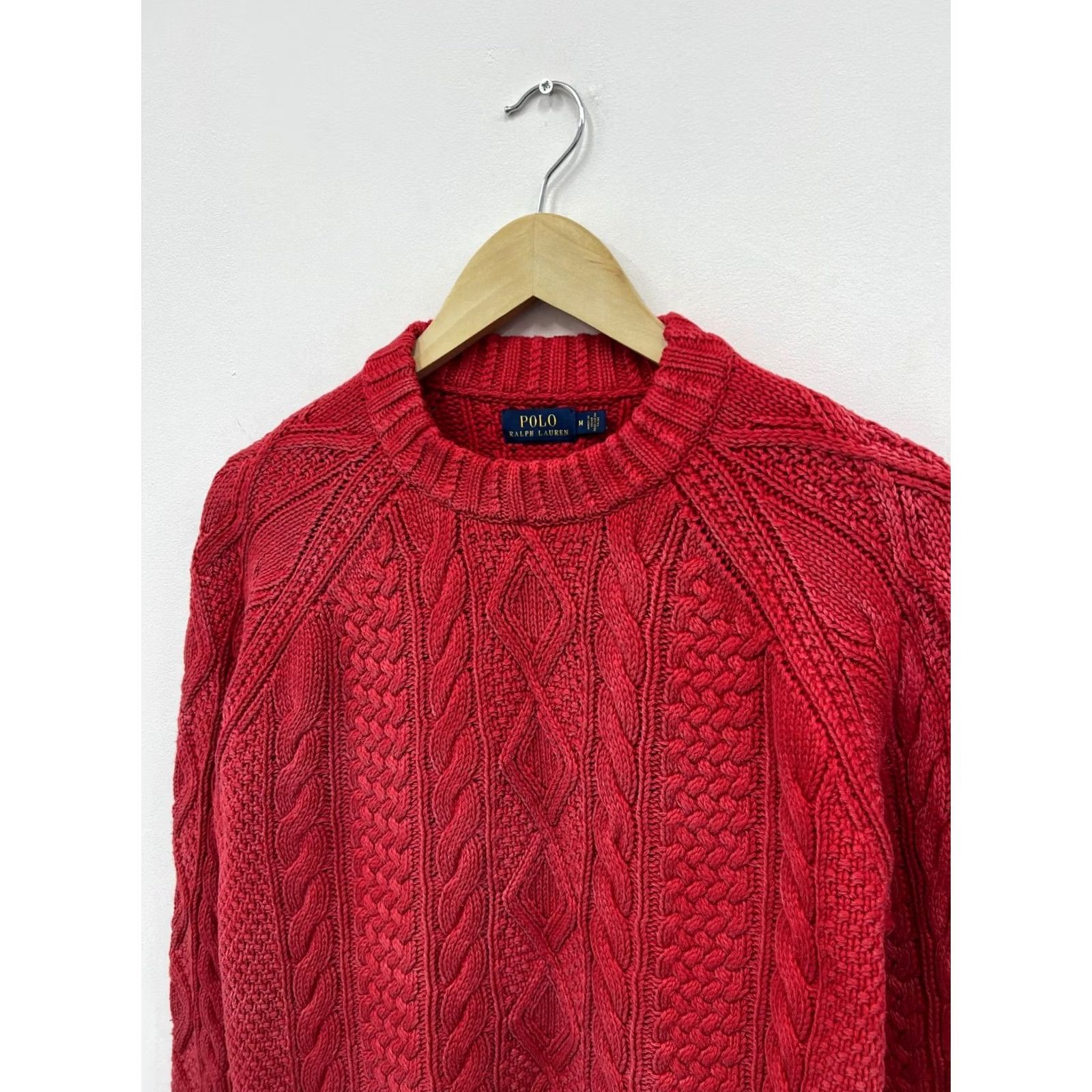 Polo Ralph Lauren Polo Ralph Lauren Sweater Mens M Red Knit Garment Dyed Pullover Men Size Size US M / EU 48-50 / 2 - 2 Thumbnail