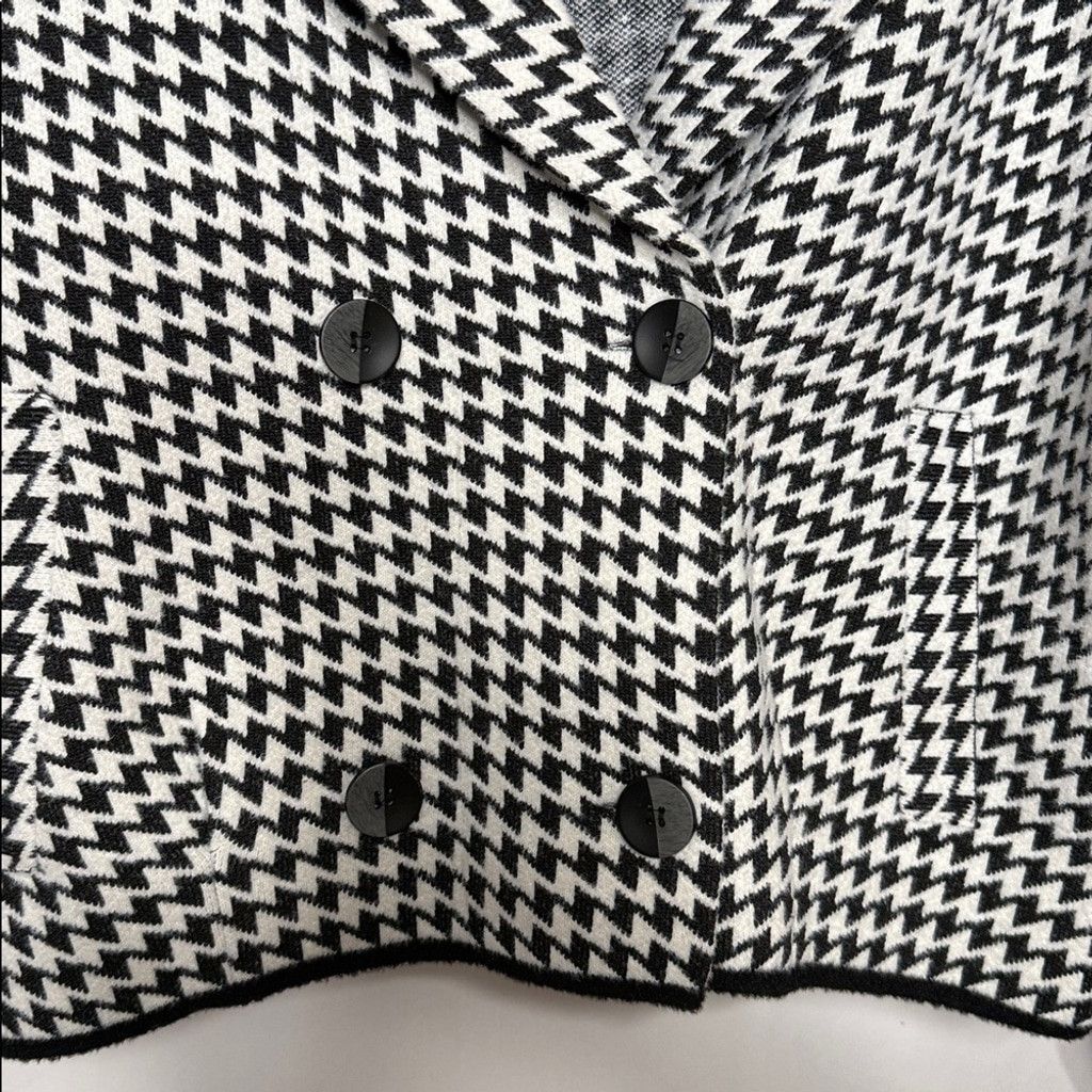 Magaschoni Vintage Magaschoni double breasted Houndstooth wool jacket M Size M / US 6-8 / IT 42-44 - 4 Thumbnail