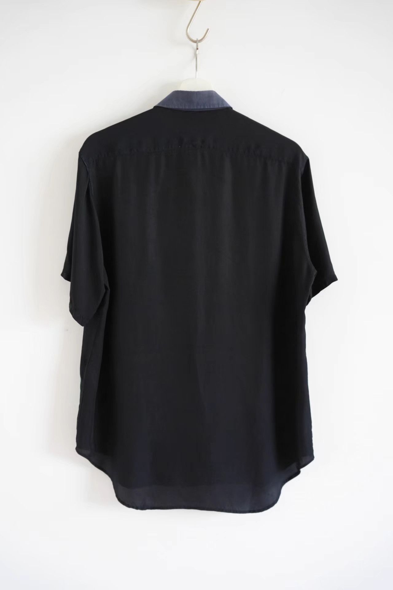 Yohji Yamamoto Yohji Yamamoto 11ss Cupro Panel Short Sleeve Shirt K4 Size US L / EU 52-54 / 3 - 2 Thumbnail