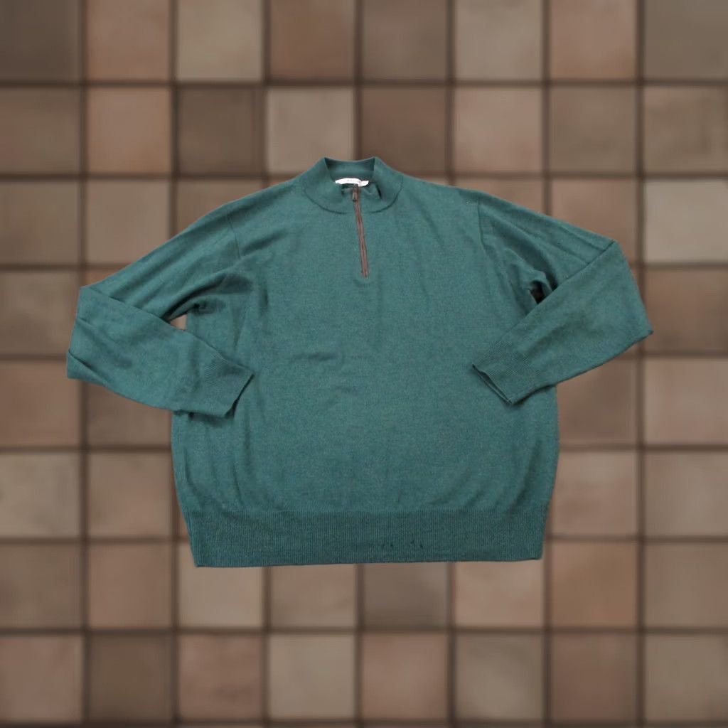 Peter Millar Peter Millar Jacket Mens L Green Merino Wool Performance Stretch Pullover Active Windbreaker 1/4 Zip Size US L / EU 52-54 / 3 - 1 Thumbnail