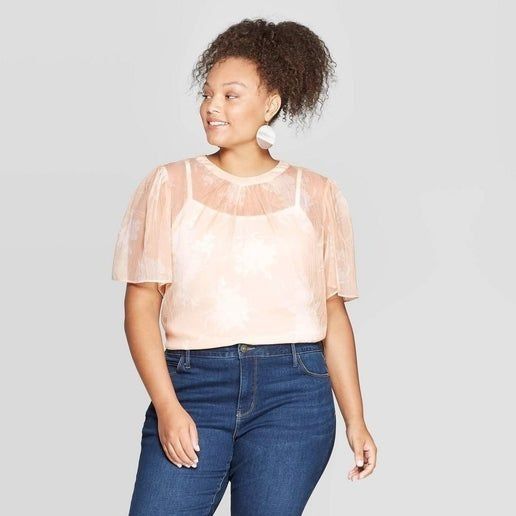 Other Plus Size Sheer Floral Blouse 4X Size 4XL / US 24-26 - 1 Preview