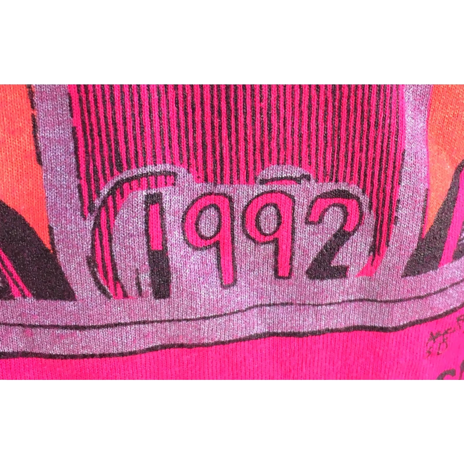 Vintage VINTAGE Screen Stars Best T Shirt XL Pink 1992 Soap Lake Pig Run & Feed Washington Unisex 1990s Graphic Tee Size US XL / EU 56 / 4 - 6 Thumbnail