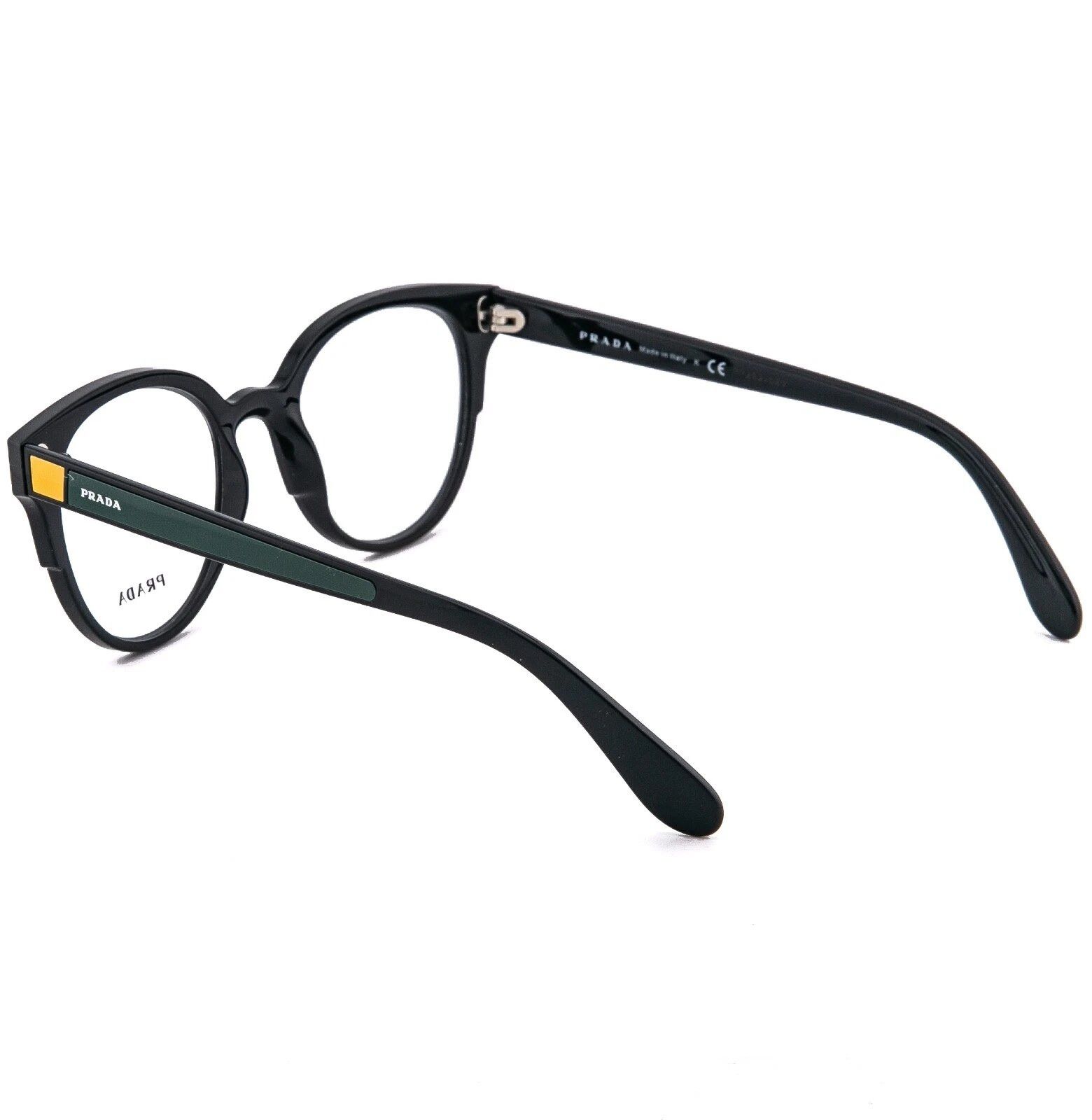 Prada PRADA 08U TAPESTRY PR08UV Black Green Eyeglasses Optical Size ONE SIZE - 2 Thumbnail