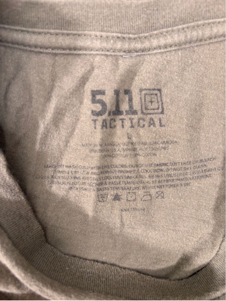 5.11 Men's 5.11 Tactical Crazy Willy T-Shirt Large Olive Size US L / EU 52-54 / 3 - 8 Thumbnail