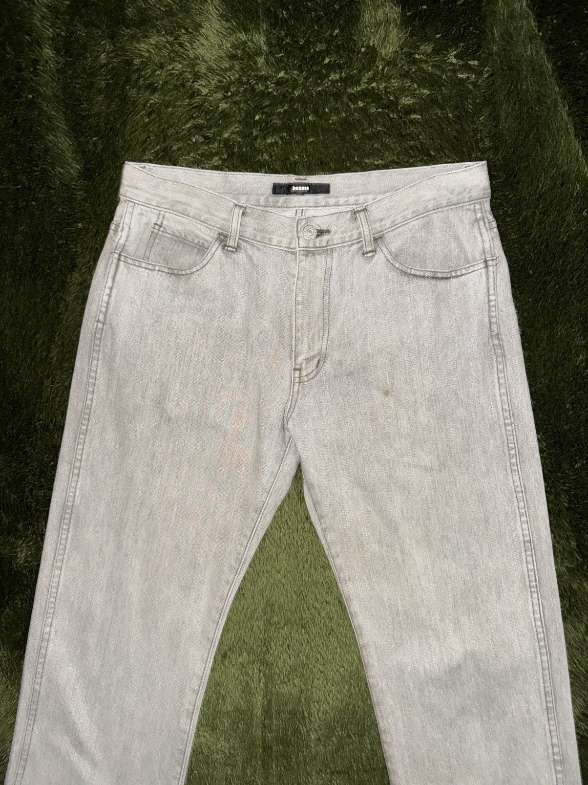 Beams Japan [L] BEAMS Japan Straight Fit Vintage Wash Denim Pants Grey Size US 32 / EU 48 - 5 Thumbnail