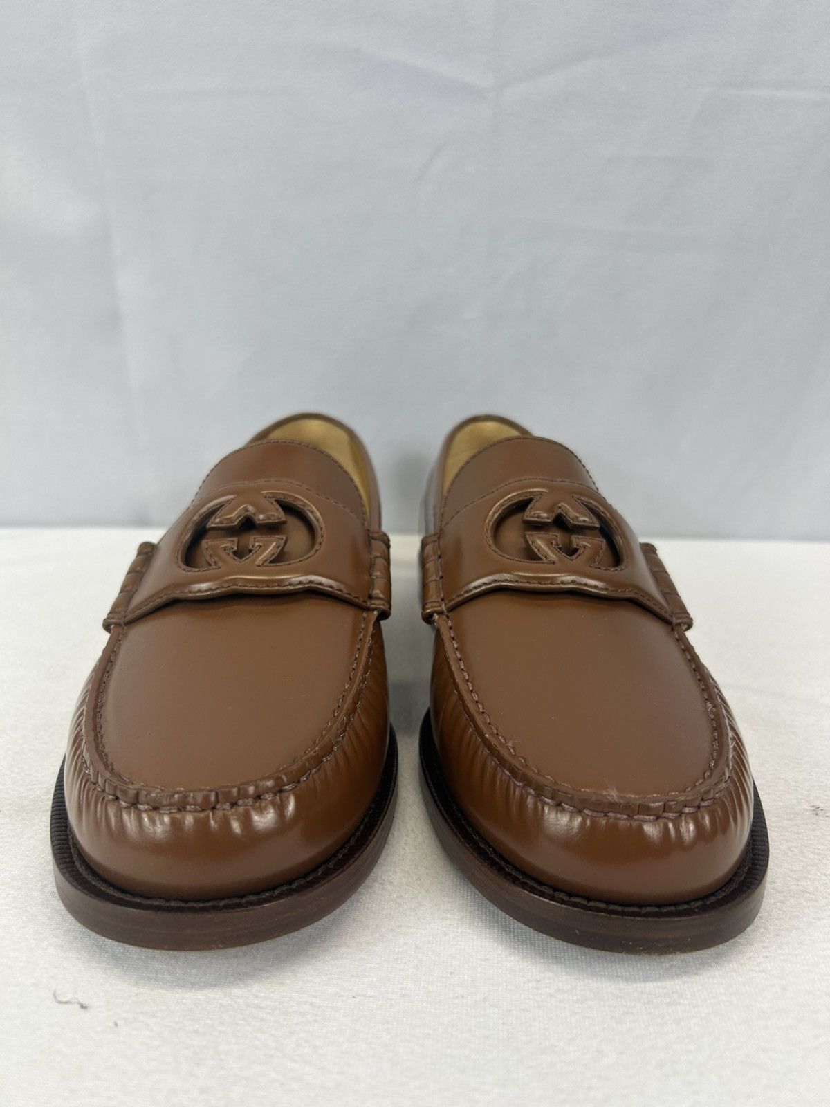Gucci Gucci - Interlocking G leather loafers Size US 8.5 / EU 41-42 - 7 Thumbnail
