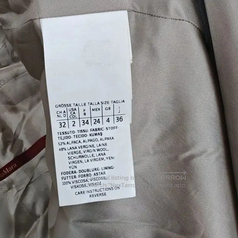 Max Mara MaxMara Light Gray Alpaca Wool Overcoat . Size S / US 4 / IT 40 - 5 Thumbnail