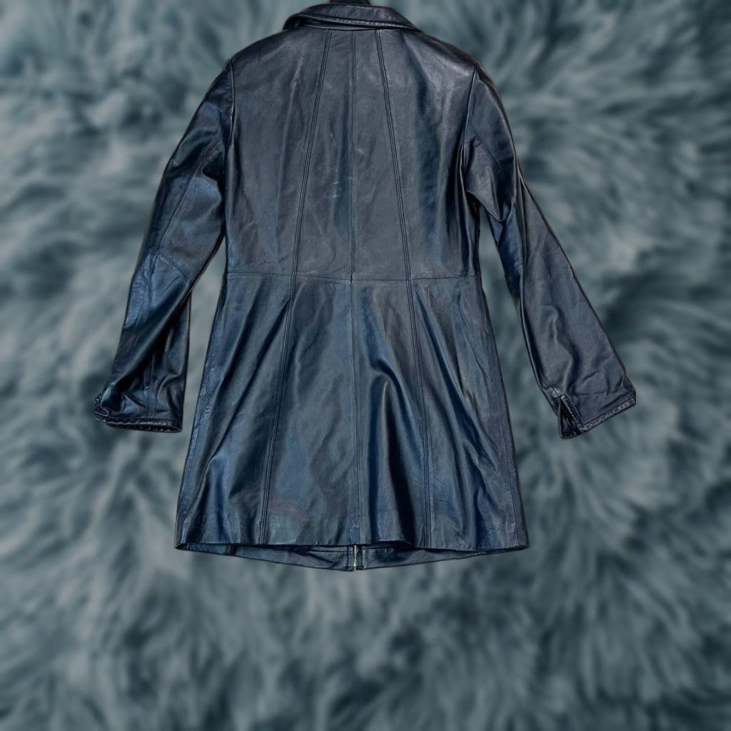 Ellen Tracy Ellen Tracy Jacket Women XS Black Leather Long Coat Zip Overcoat Classic Fall Winter Long Coat Women XS Leather Jacket Black Ellen Tracy Size XS / US 0-2 / IT 36-38 - 1 Thumbnail