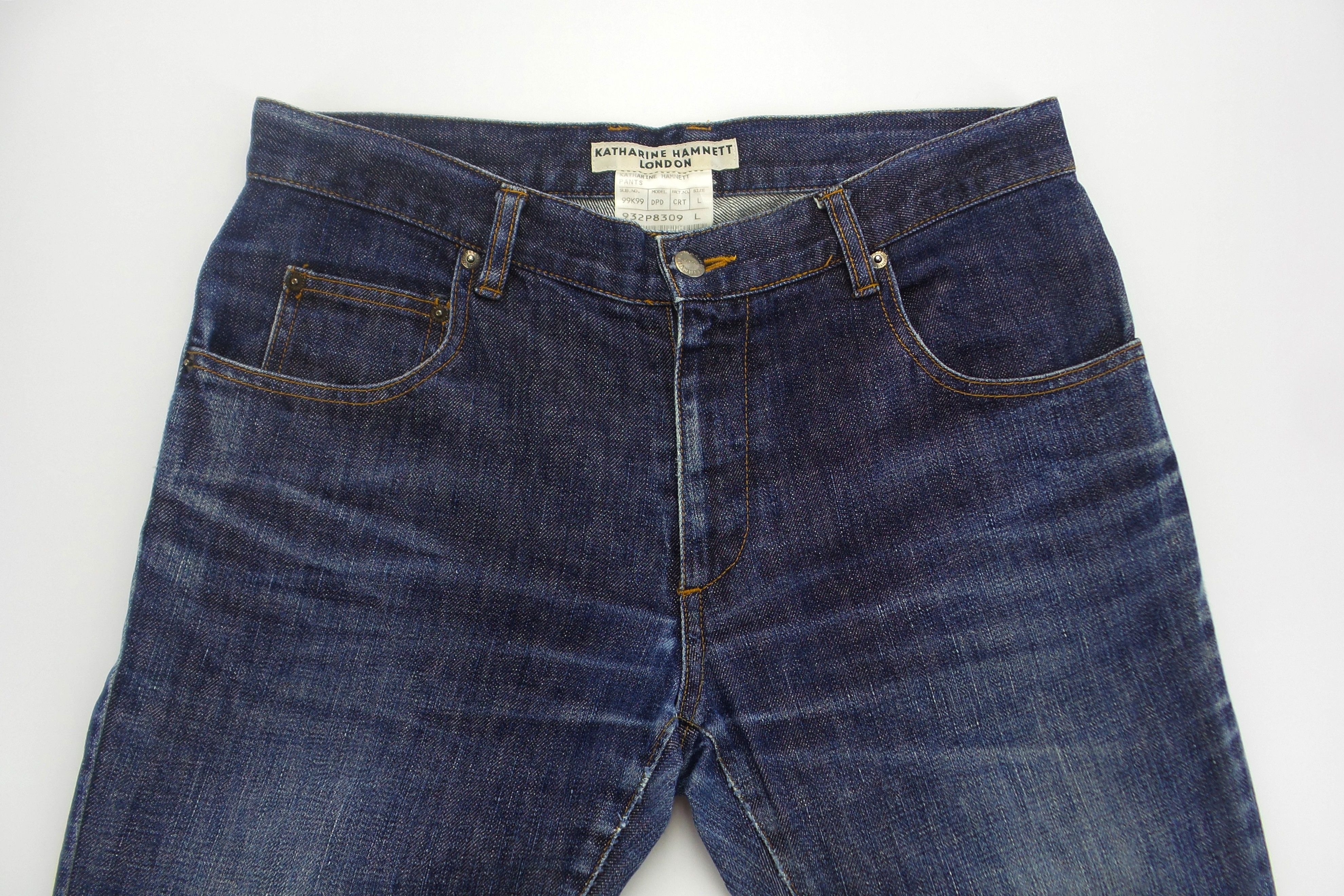 Katharine Hamnett London Katharine Hamnett Stonewashed Jeans W16.5xL41.5 Size US 33 - 2 Thumbnail