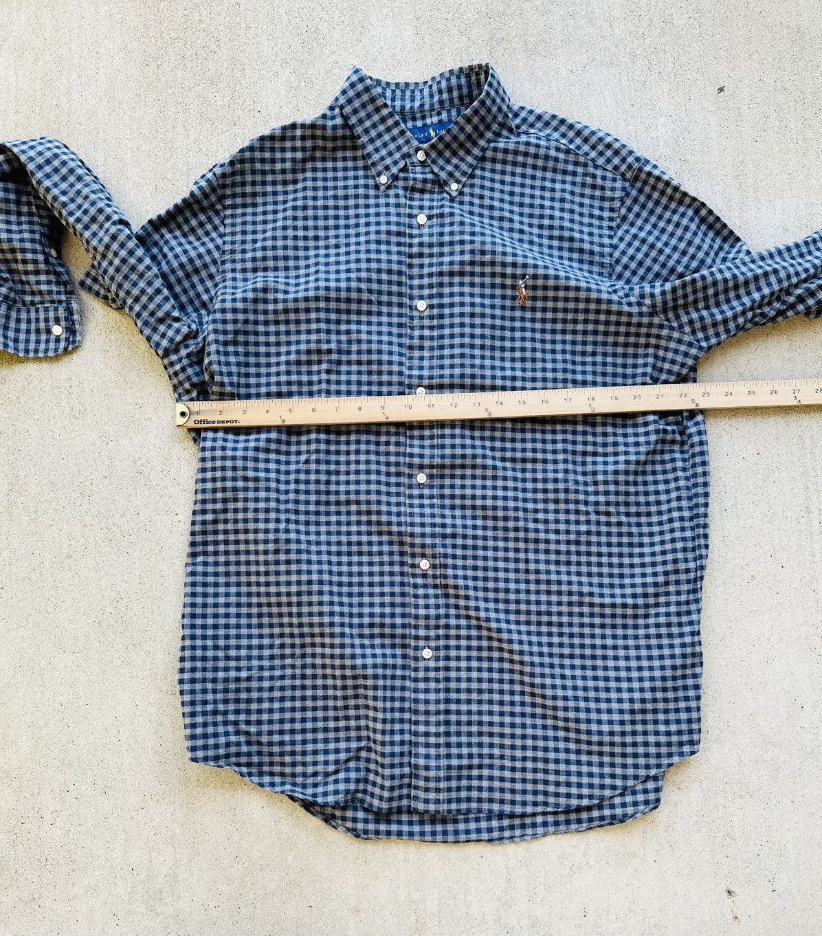 Polo Ralph Lauren Polo Ralph Lauren Gingham Shirt Xl Flesh Rider Button Up Size US XL / EU 56 / 4 - 5 Thumbnail