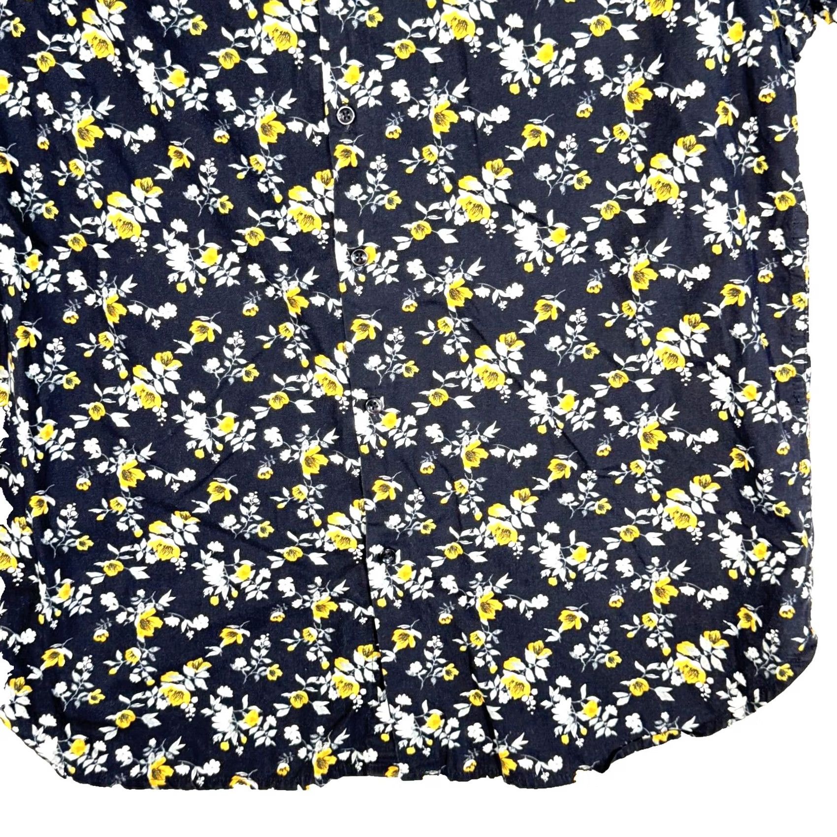 Vintage Cactus Man Shirt Men M Black Floral 100 Percent Cotton Short Sleeve Button Up Size US M / EU 48-50 / 2 - 6 Thumbnail