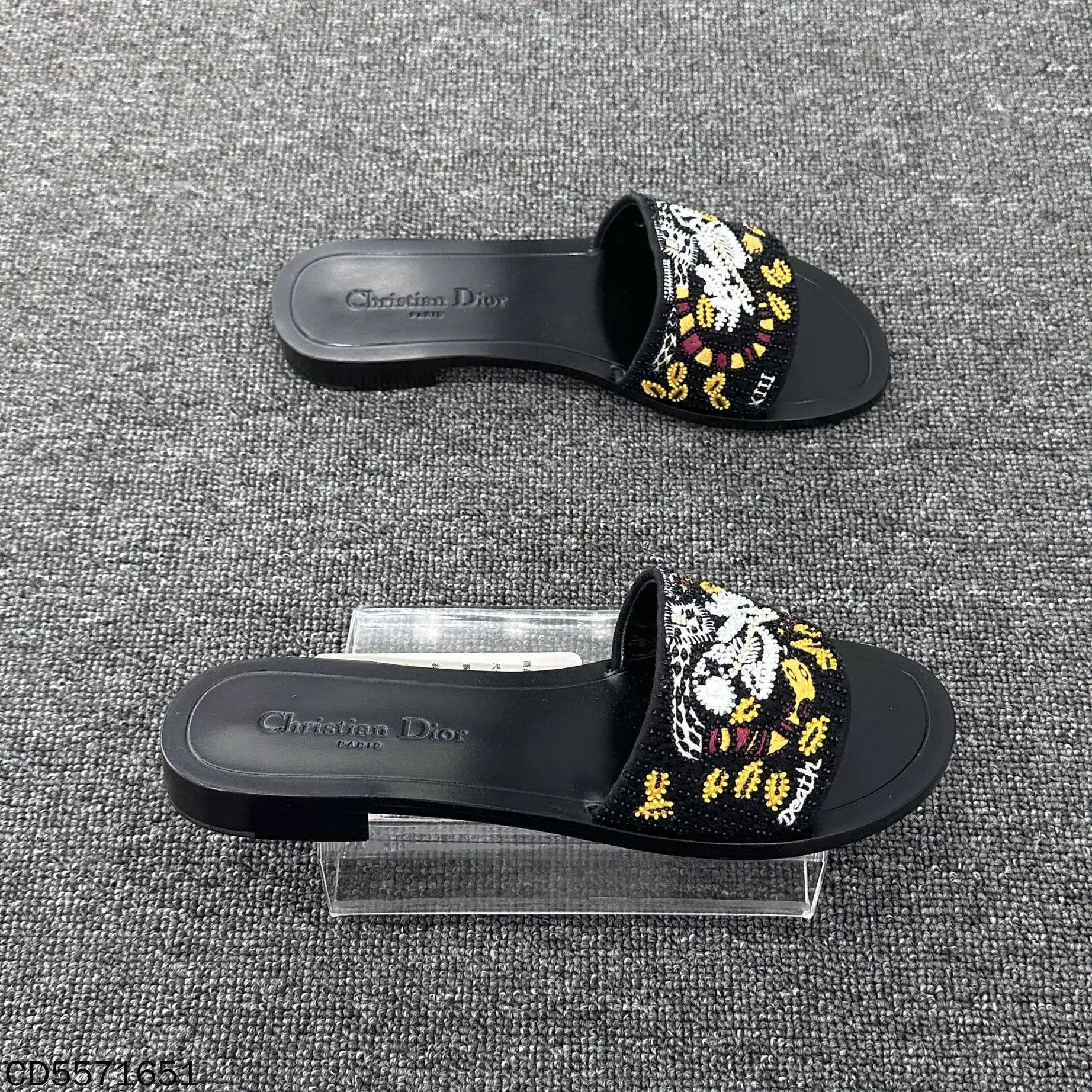 Dior Dior Heavy Beaded Slippers 38 New Size US 7.5 / IT 37.5 - 4 Thumbnail