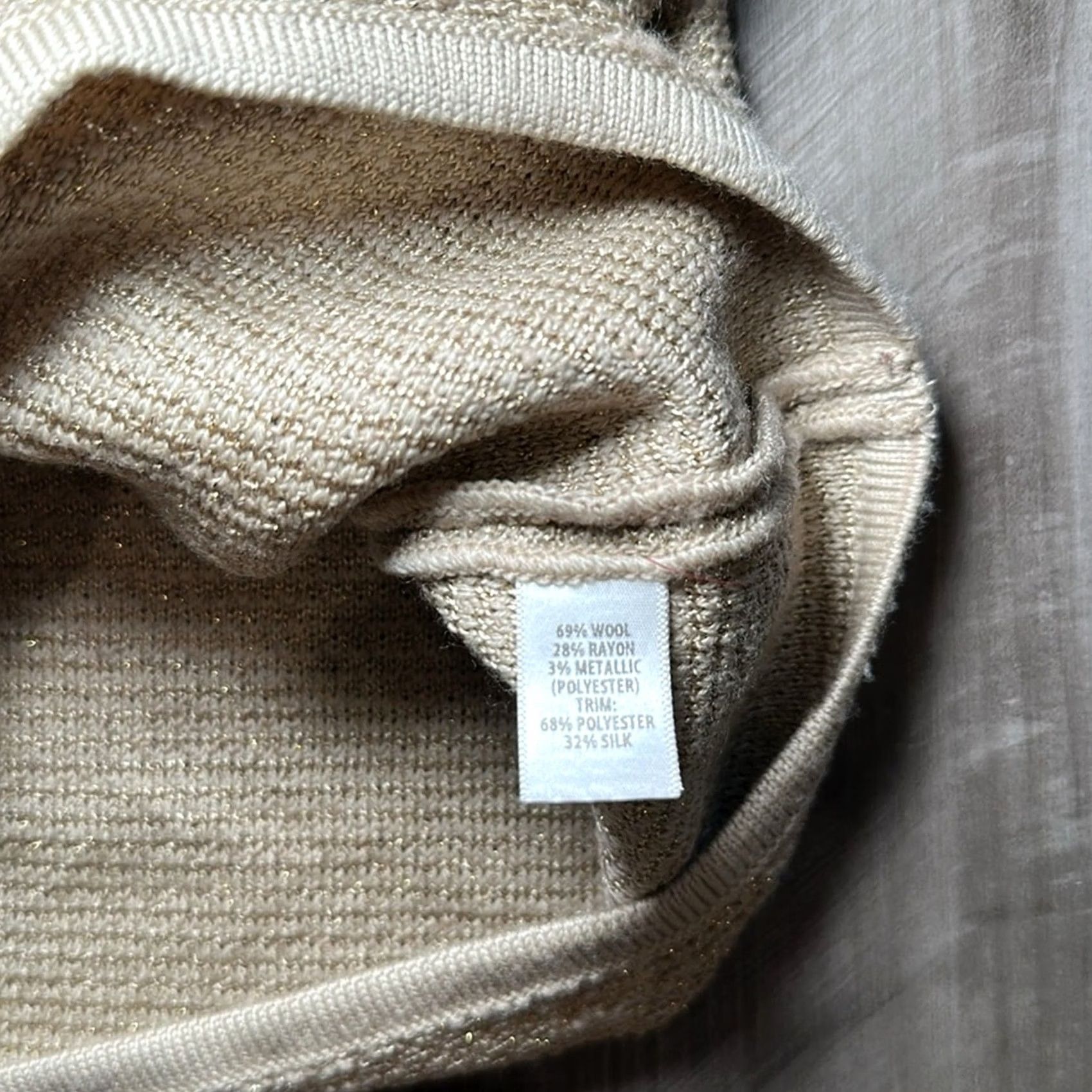 St. John St. John Wool Blend Gold Sleeveless Top - Small Size S / US 4 / IT 40 - 5 Thumbnail