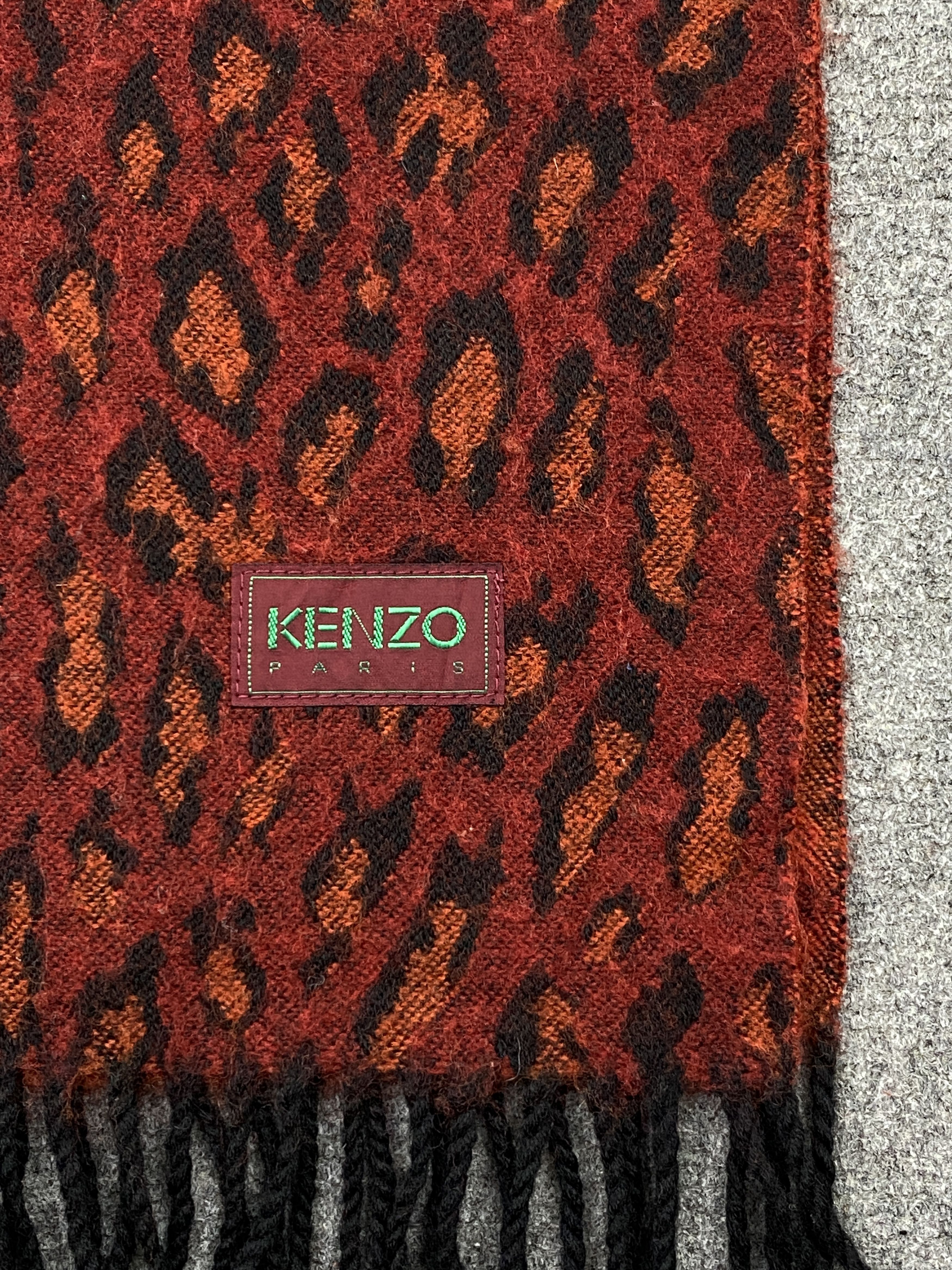 Kenzo KENZO LEOPARD SCARVES / MUFFLER / NECKWEAR T324 Size ONE SIZE - 8 Thumbnail