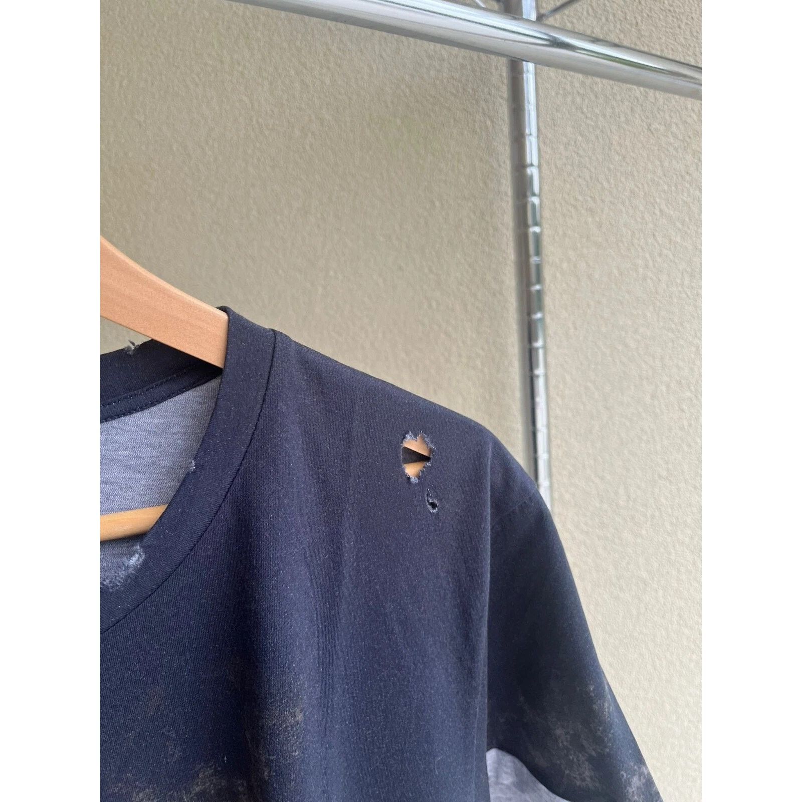 Balmain o1rshd1 Eagle & Balmain Logo Print Distressed T-Shirt Size US XL / EU 56 / 4 - 3 Thumbnail
