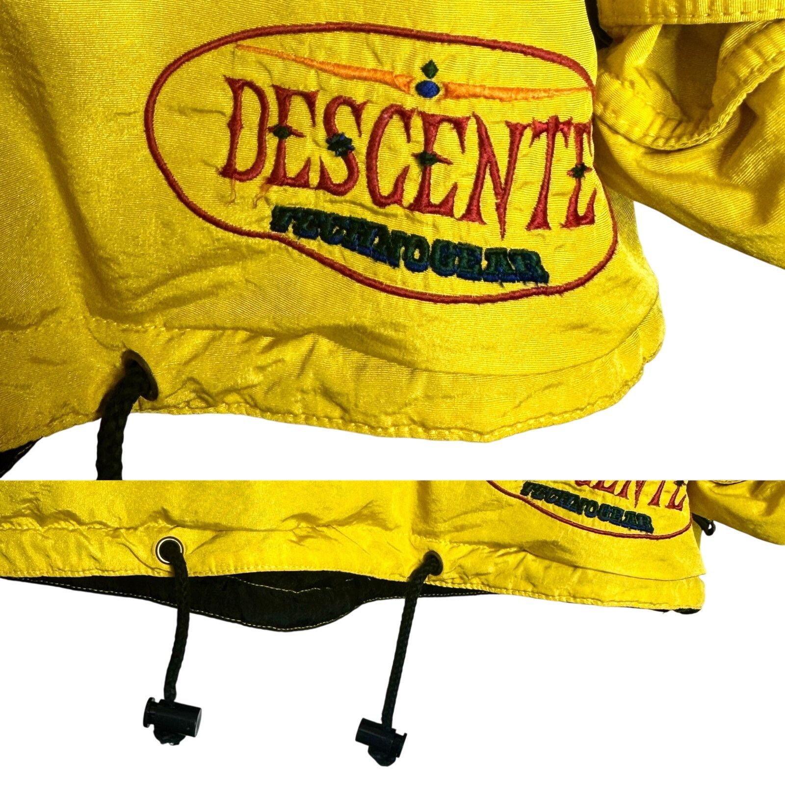 Descente Descente 90s Rare VNTG HalfZip Yellow Parka Aztec Ski Jacket Size US M / EU 48-50 / 2 - 6 Thumbnail