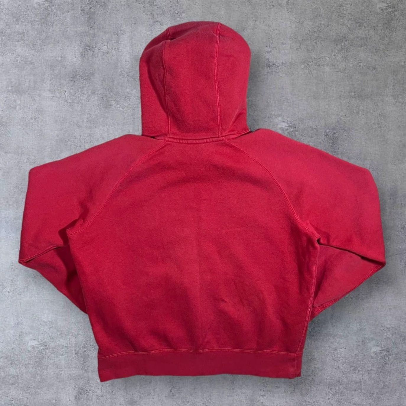 Nike Nike Classic Embroidered Mini Logo Red Pullover Hoodie Large Mens Hoodie Pullover Hooded 80% cotton 20% polyester Size US L / EU 52-54 / 3 - 2 Thumbnail