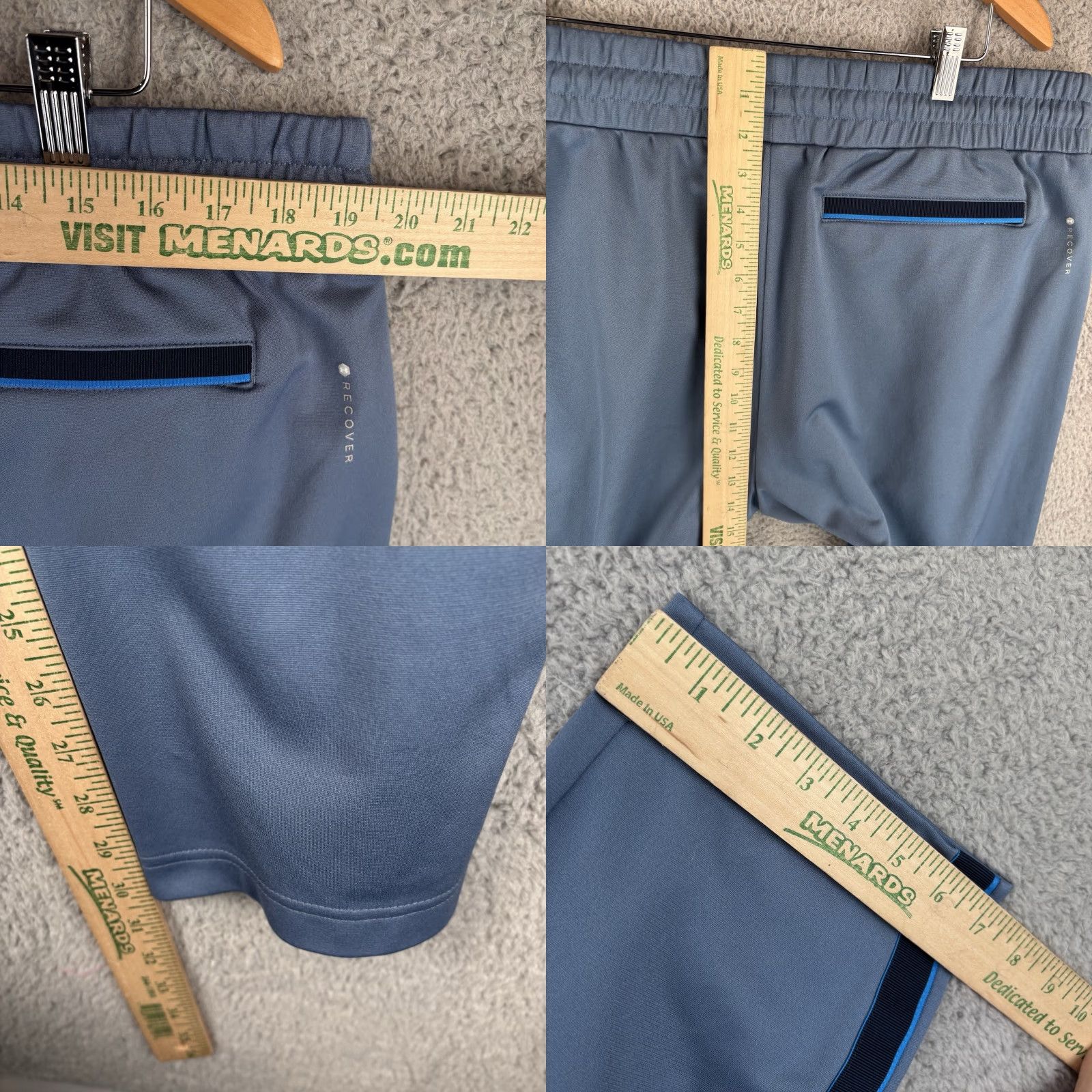 Under Armour Under Armour Jogger Track Pants Mens 2XL Blue Navy Stripe Recover Knit Celliant Knit Athletic Training Pants Mens 2XL Blue Stripe Size US 39 - 8 Thumbnail