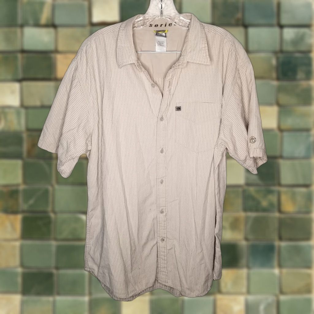 The North Face The North Face Shirt Mens XL Beige Short Sleeve Button-Up A5 Series Size US 36 / EU 52 - 1 Thumbnail