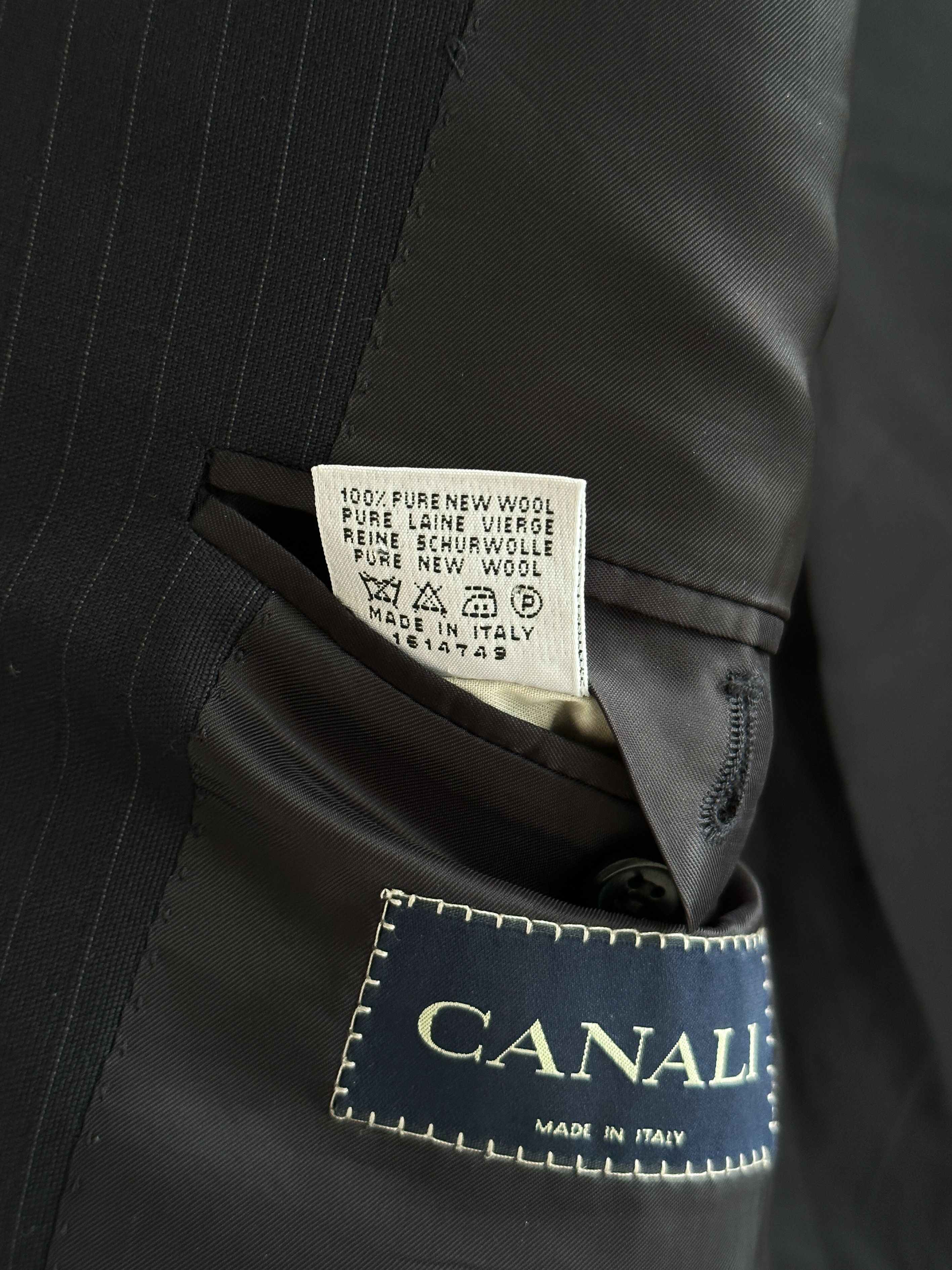 Canali Canali Navy Blazer Size 46R - 8 Thumbnail