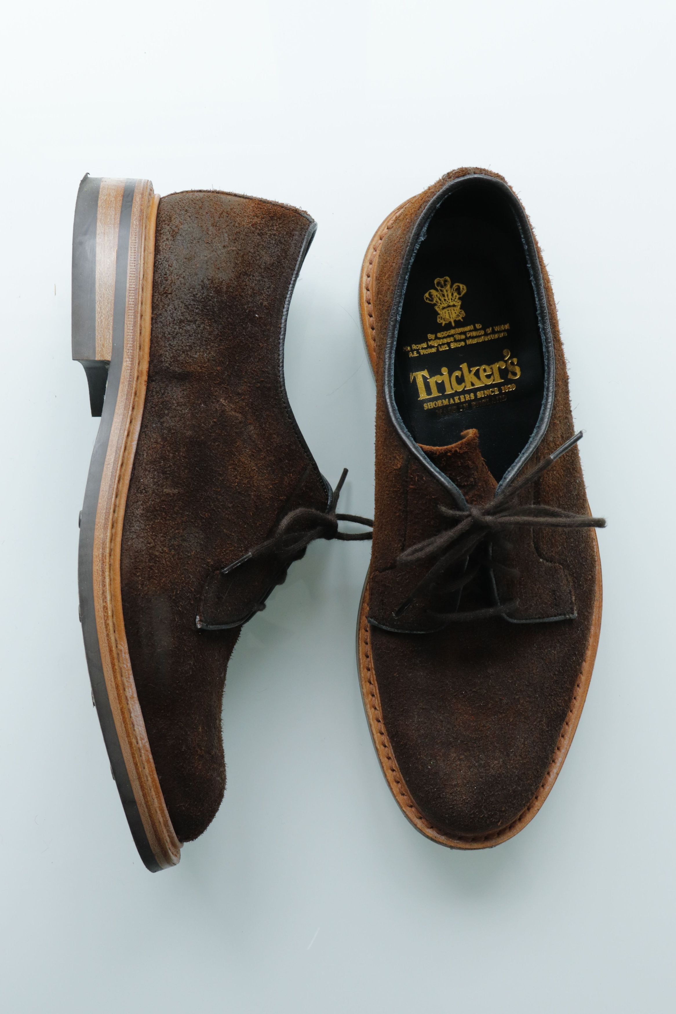 Tricker's Robert Derby in Rough-Out Suede Size US 8.5 / EU 41-42 - 1 Thumbnail
