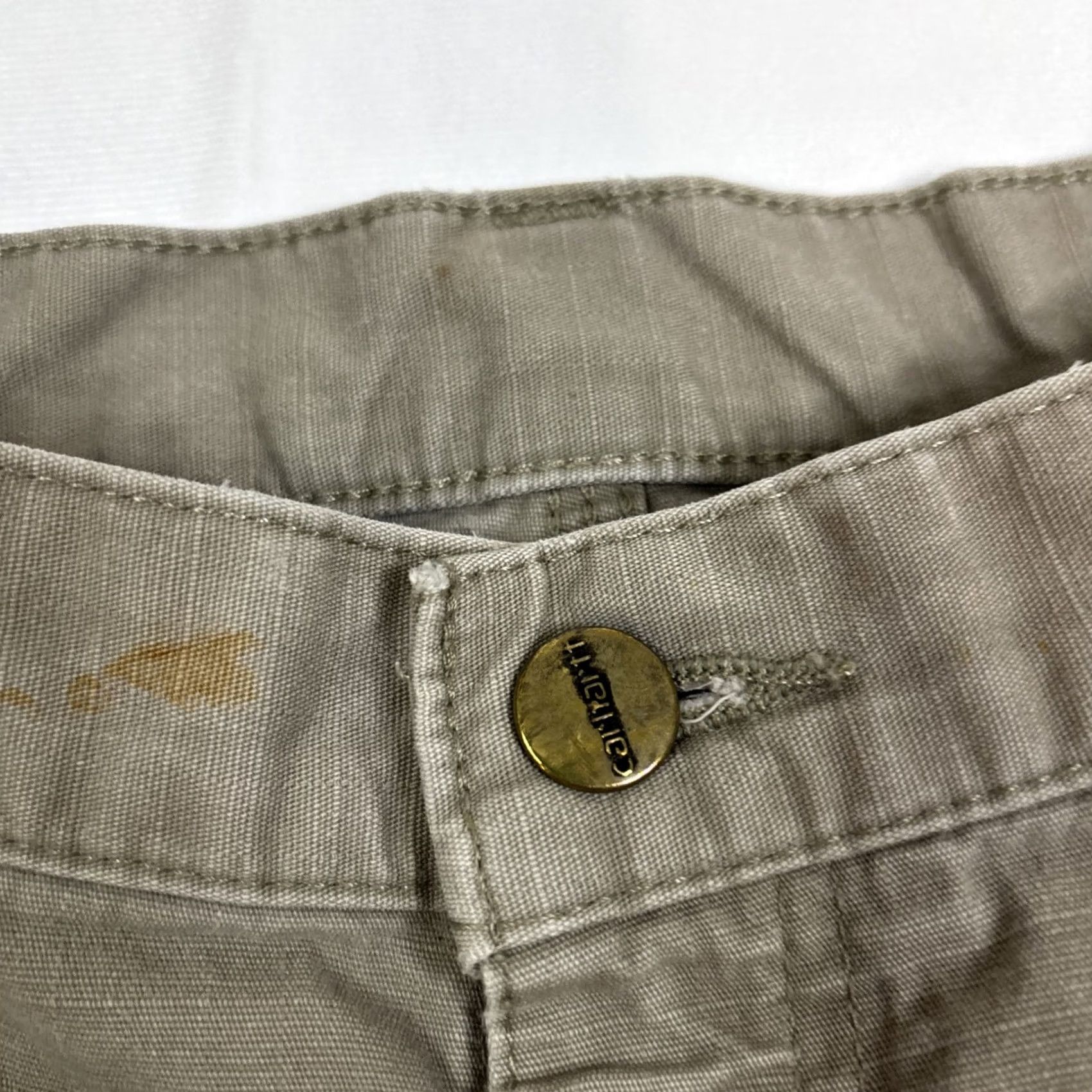 Carhartt Carhartt Cargo Shorts B357 DES Distressed Men Size 40 Relaxed Fit Ripstop Beige Cargo Work Shorts Mens Size US 40 / EU 56 - 2 Thumbnail