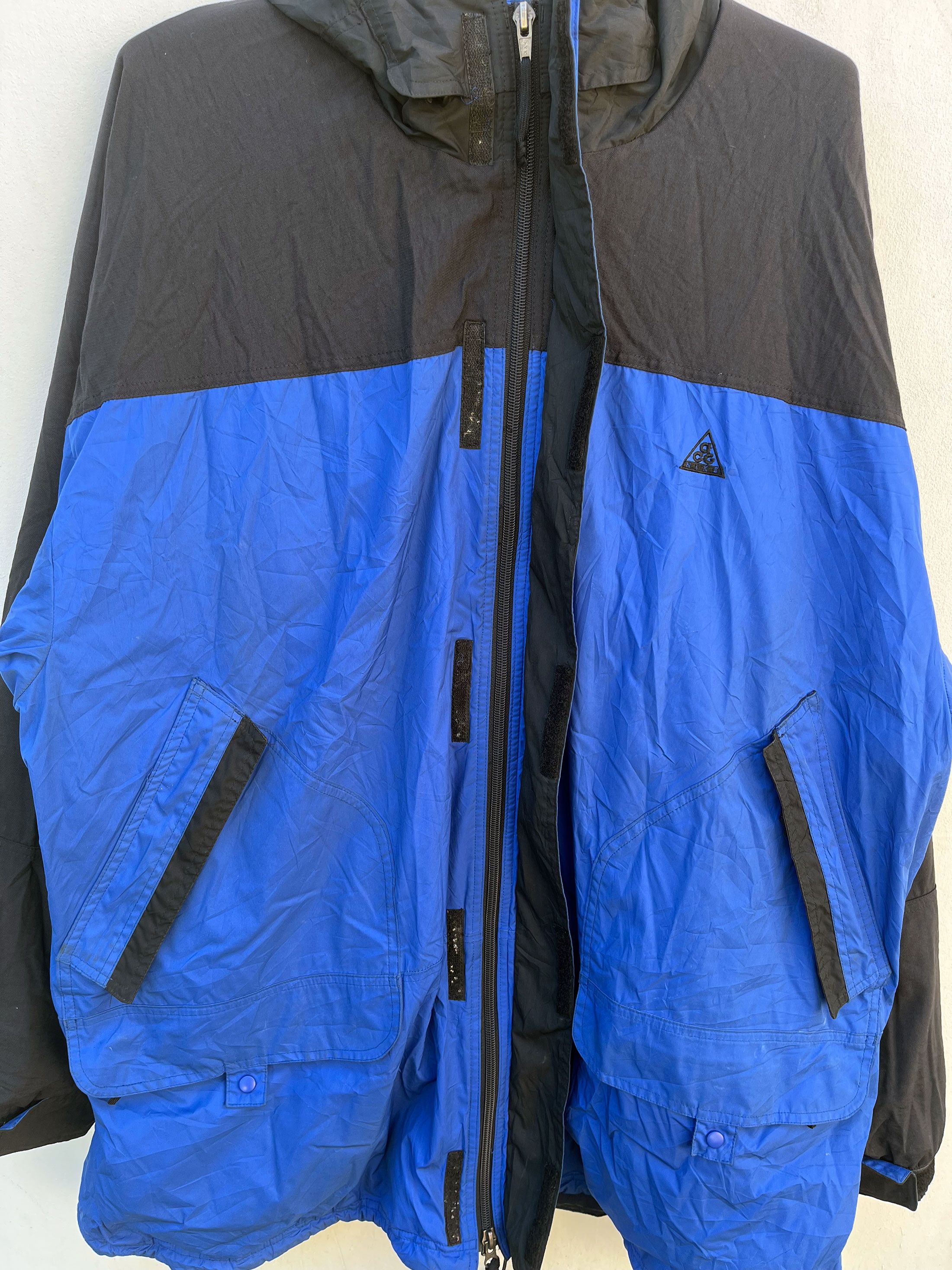 Nike ACG Vintage Nike Acg Fit Hooded Velcro Zipper Jacket Sweater Size US XXL / EU 58 / 5 - 6 Thumbnail