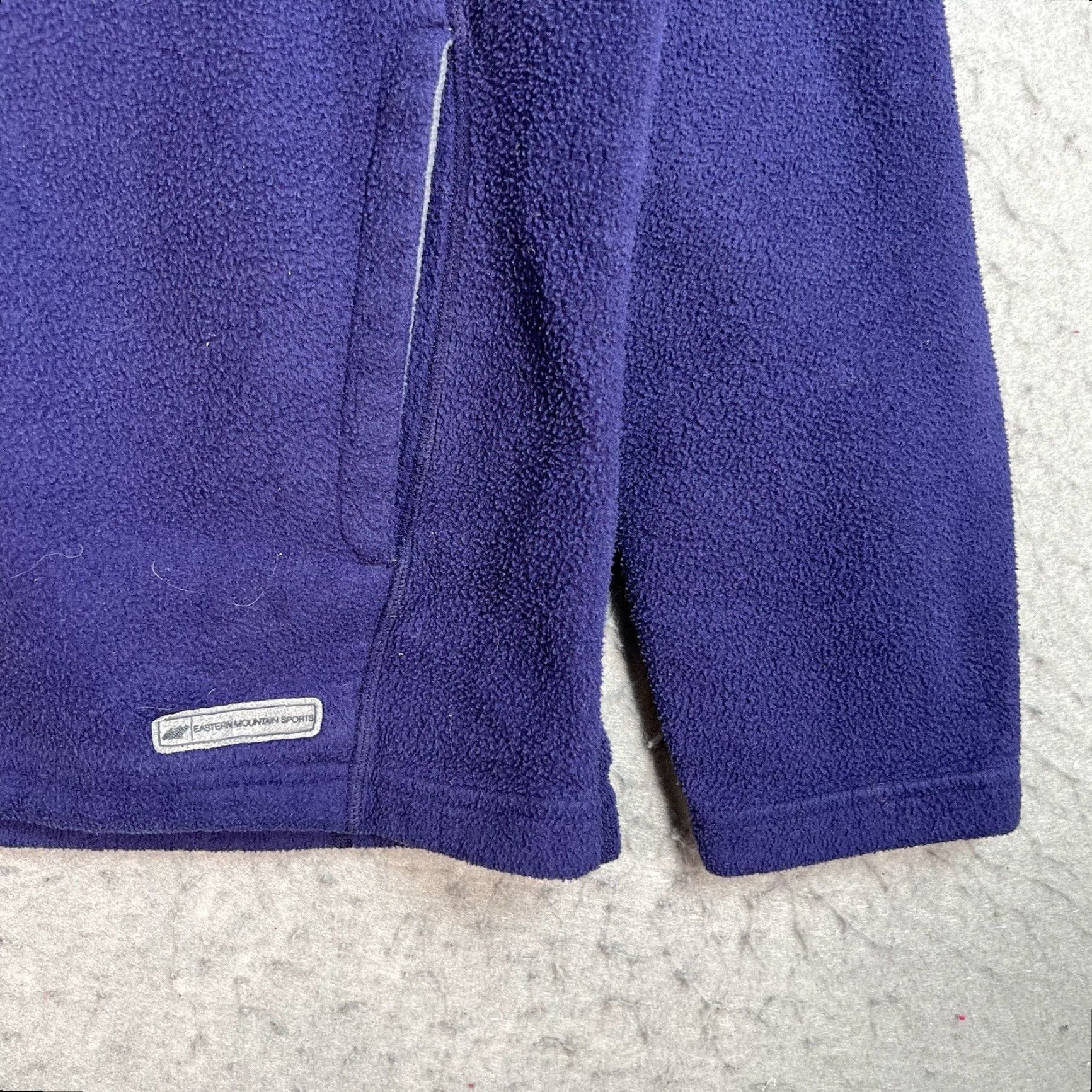 Eastern Mountain Sports VINTAGE EASTERN MOUNTAIN SPORTS Sweater Large Purple 90s Full Zip Solid Womens Size L / US 10 / IT 46 - 6 Thumbnail