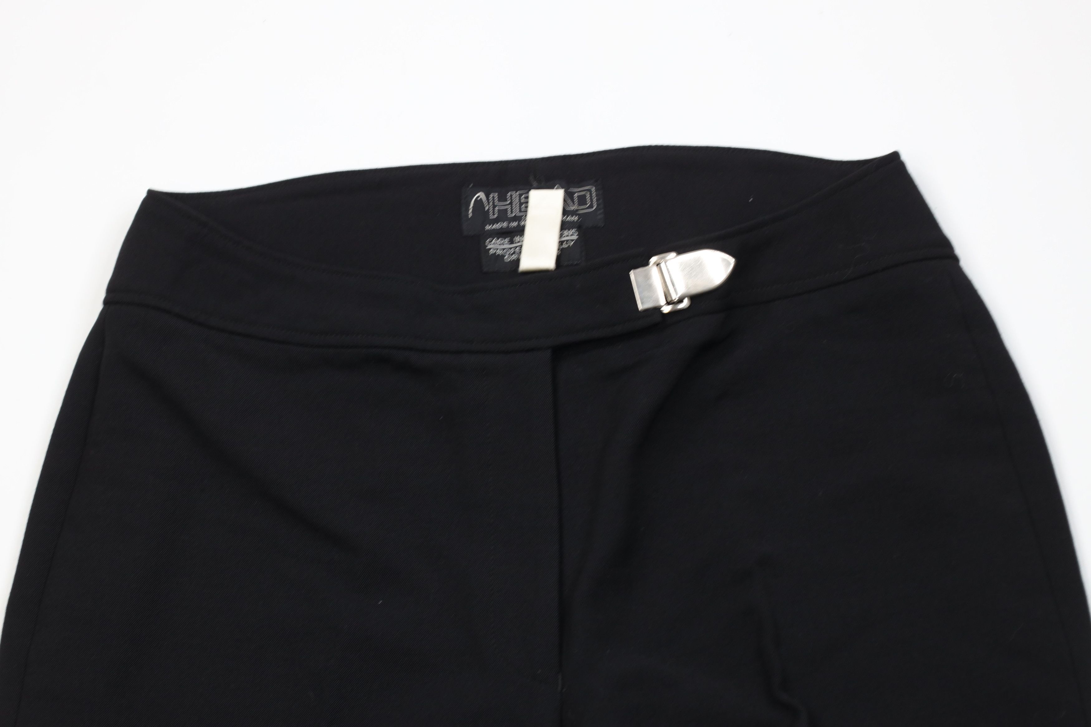 Vintage Vintage 70s Blend Knit Stirrup Ski Pants Black West Germany Size 36" / US 14 / IT 50 - 2 Thumbnail