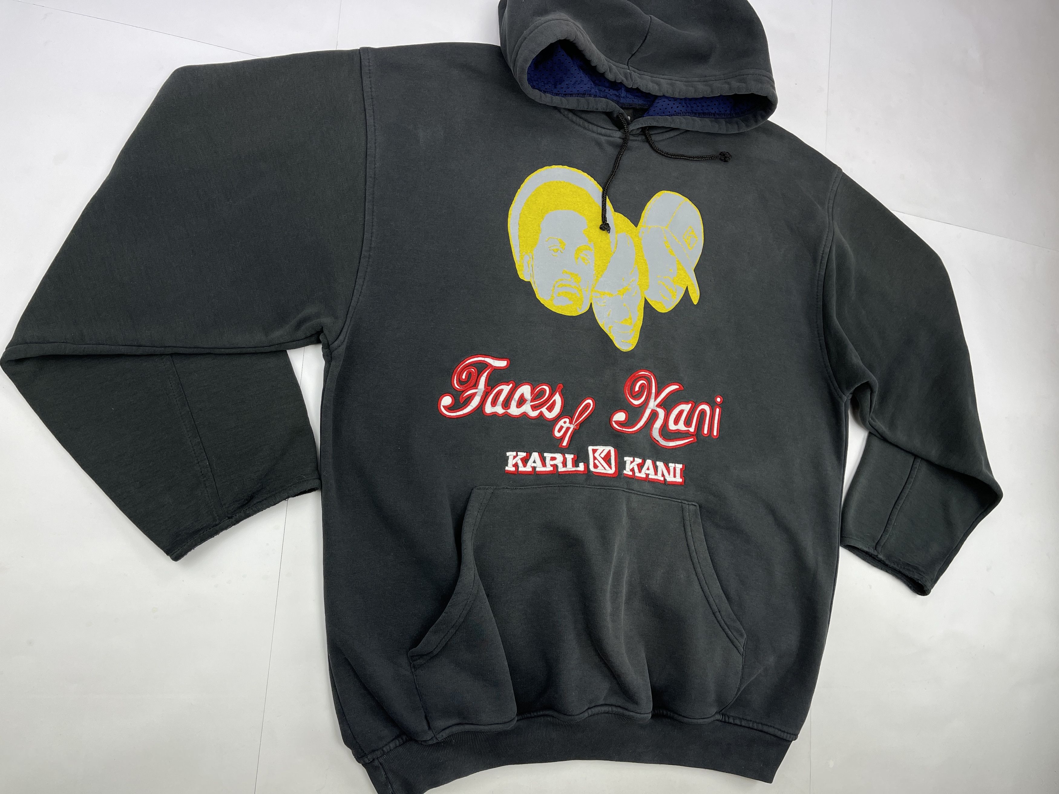 Karl Kani KARL KANI hoodie Faces of Kani vintage hip hop sweatshirt XL Size US XL / EU 56 / 4 - 8 Thumbnail
