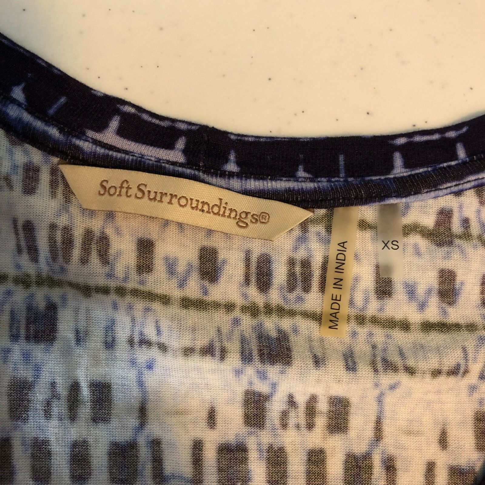 Soft Surroundings Soft Surroundings Maxi Dress Sleeveless Ikat Geometric Flora Size XS / US 0-2 / IT 36-38 - 3 Thumbnail