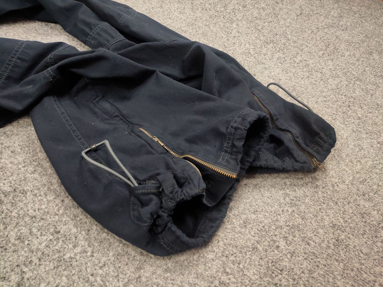 Nike Vtg Nike Baggy Cargo Zip Logo drawstrings Pants Y2K Style Size US 34 / EU 50 - 19 Thumbnail