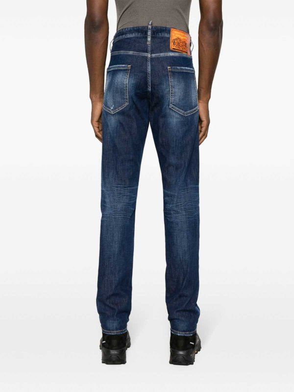 Dsquared2 o1mle0126 Cool Guy Skinny Jeans in Navy Blue Size US 30 / EU 46 - 4 Thumbnail