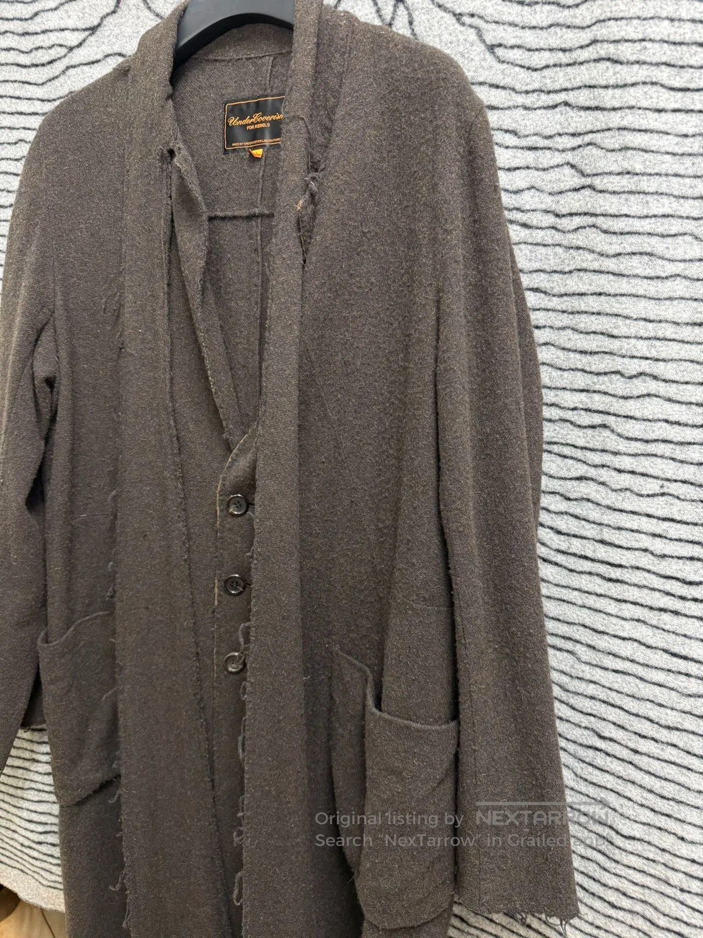 Undercover UNDERCOVER 06AW GURU GURU Distressed Wool Coat. Size US L / EU 52-54 / 3 - 4 Thumbnail