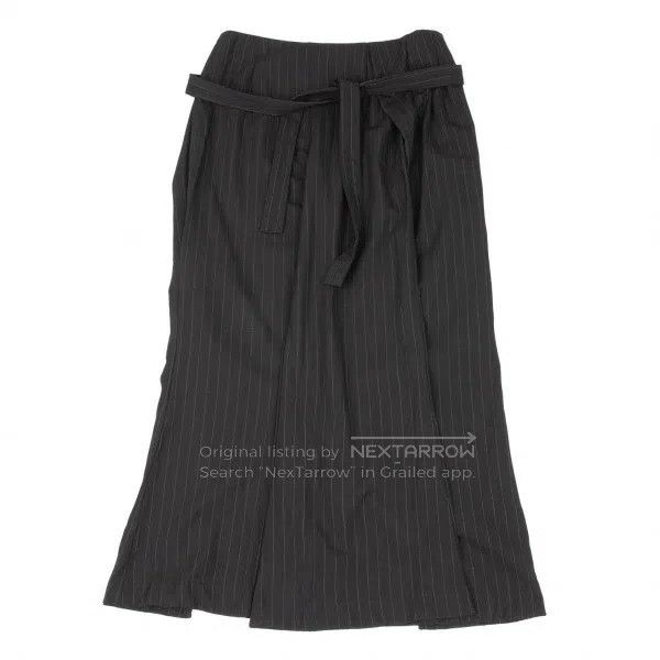 Comme des Garcons Comme des Garcons size F Dark vintage striped design skirt Size 22" - 2 Thumbnail