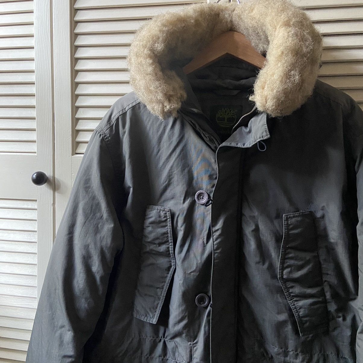 Timberland Timberland Military Green Puffer Parka Heavy Jacket Fur Hood Size US L / EU 52-54 / 3 - 2 Thumbnail