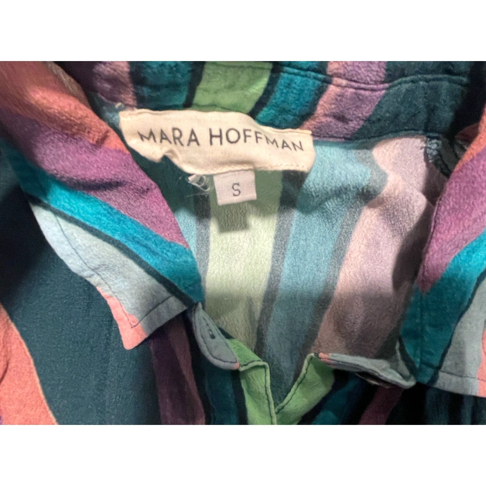 Mara Hoffman Mara Hoffman Dress S Multicolor Prism Maxi Sleeveless Button Front Womens Size S / US 4 / IT 40 - 5 Thumbnail