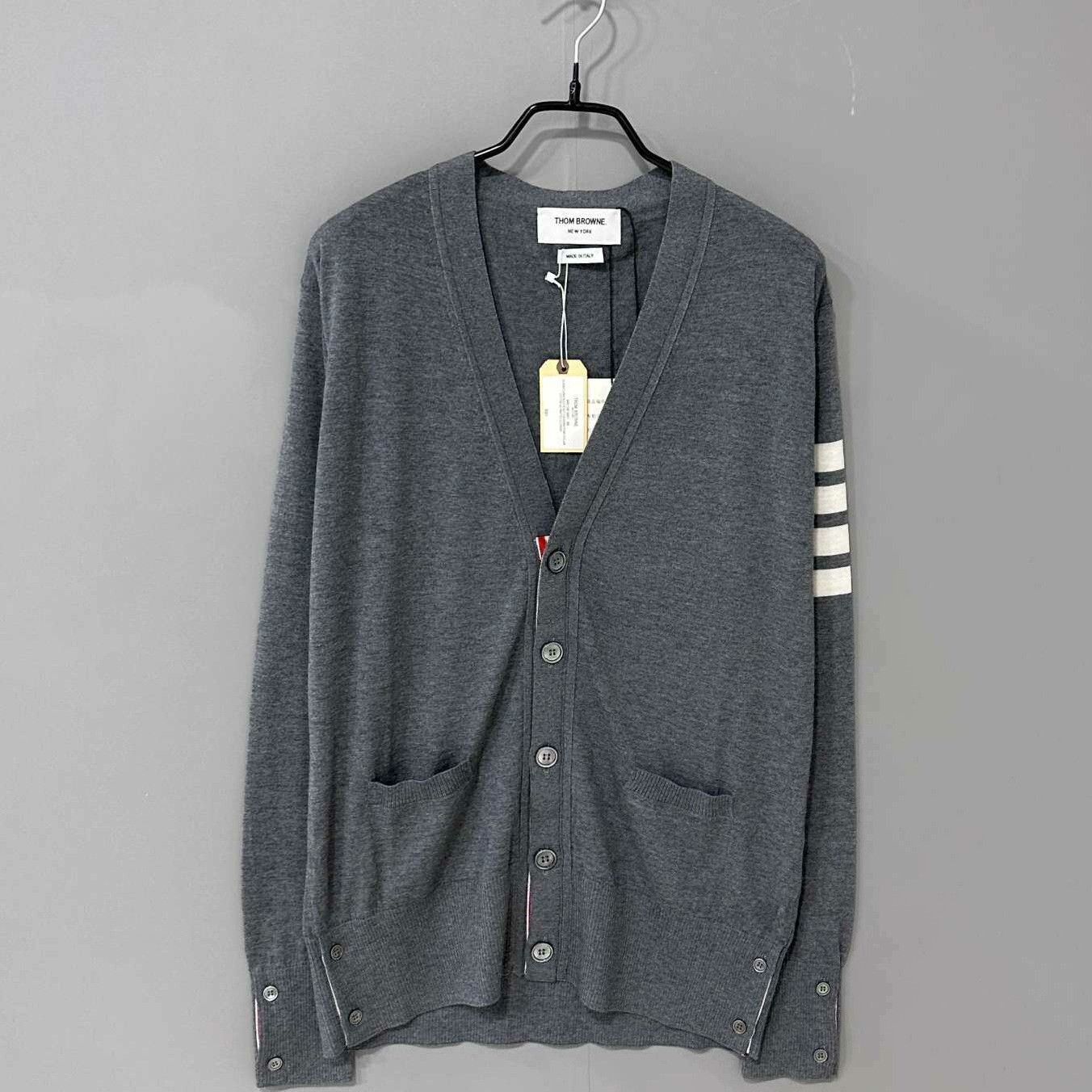 Thom Browne Thom Browne Wool Striped Brown Sweater m Men Size US M / EU 48-50 / 2 - 1 Thumbnail