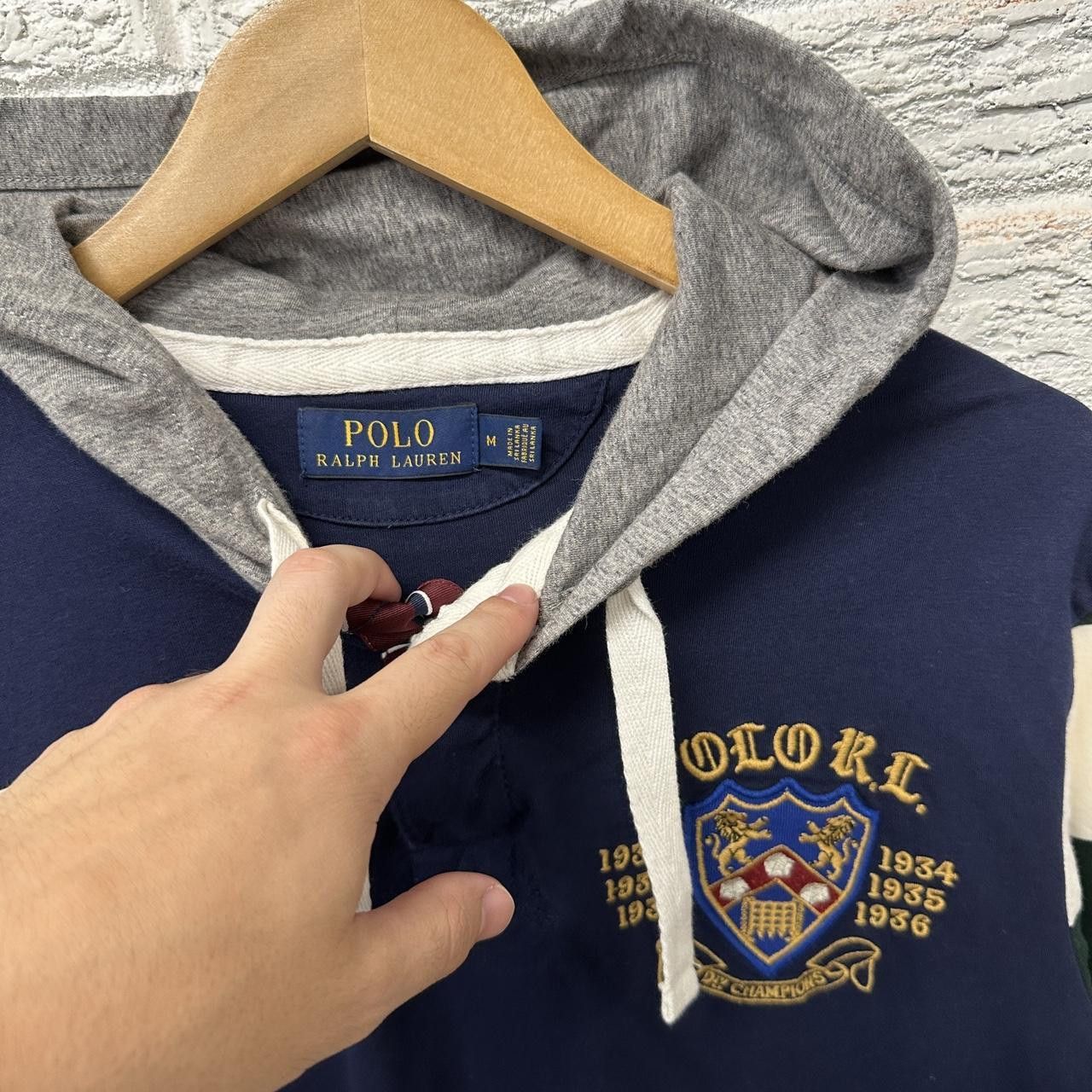 Polo Ralph Lauren Polo Ralph Lauren Division Champions Rugby Hoodie Medium Size US M / EU 48-50 / 2 - 5 Thumbnail
