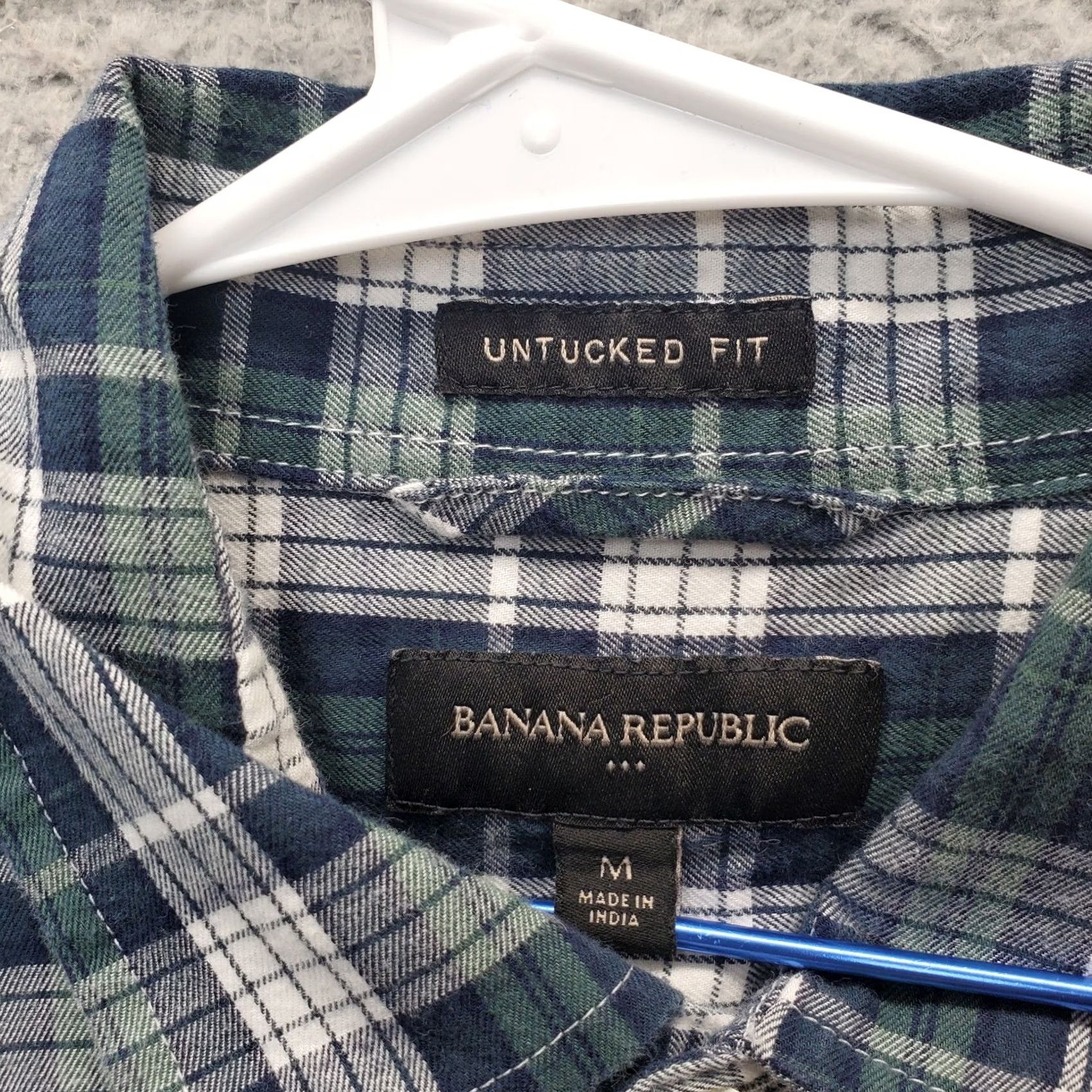 Banana Republic Banana Republic Flannel Shirt Mens M Multi Plaid Button-Up Collared Shirt Size US M / EU 48-50 / 2 - 7 Thumbnail