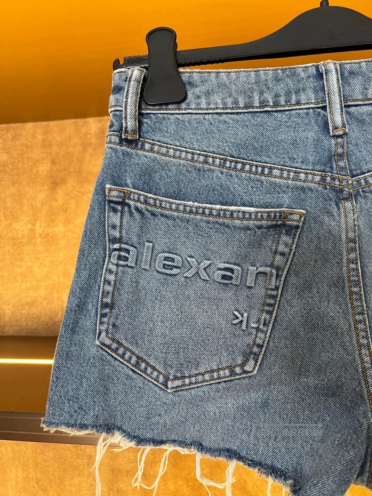 Alexander Wang Alexander Wang Pocket Embossed Logo Denim Shorts| Size 27" / US 4 / IT 40 - 3 Thumbnail