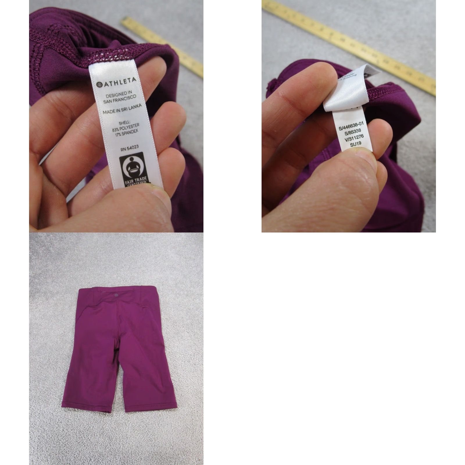 Athleta Athleta Womens XS Velocity 10" Extra Large XL Purple Compression Running Shorts Size 26" / US 2 / IT 38 - 8 Thumbnail