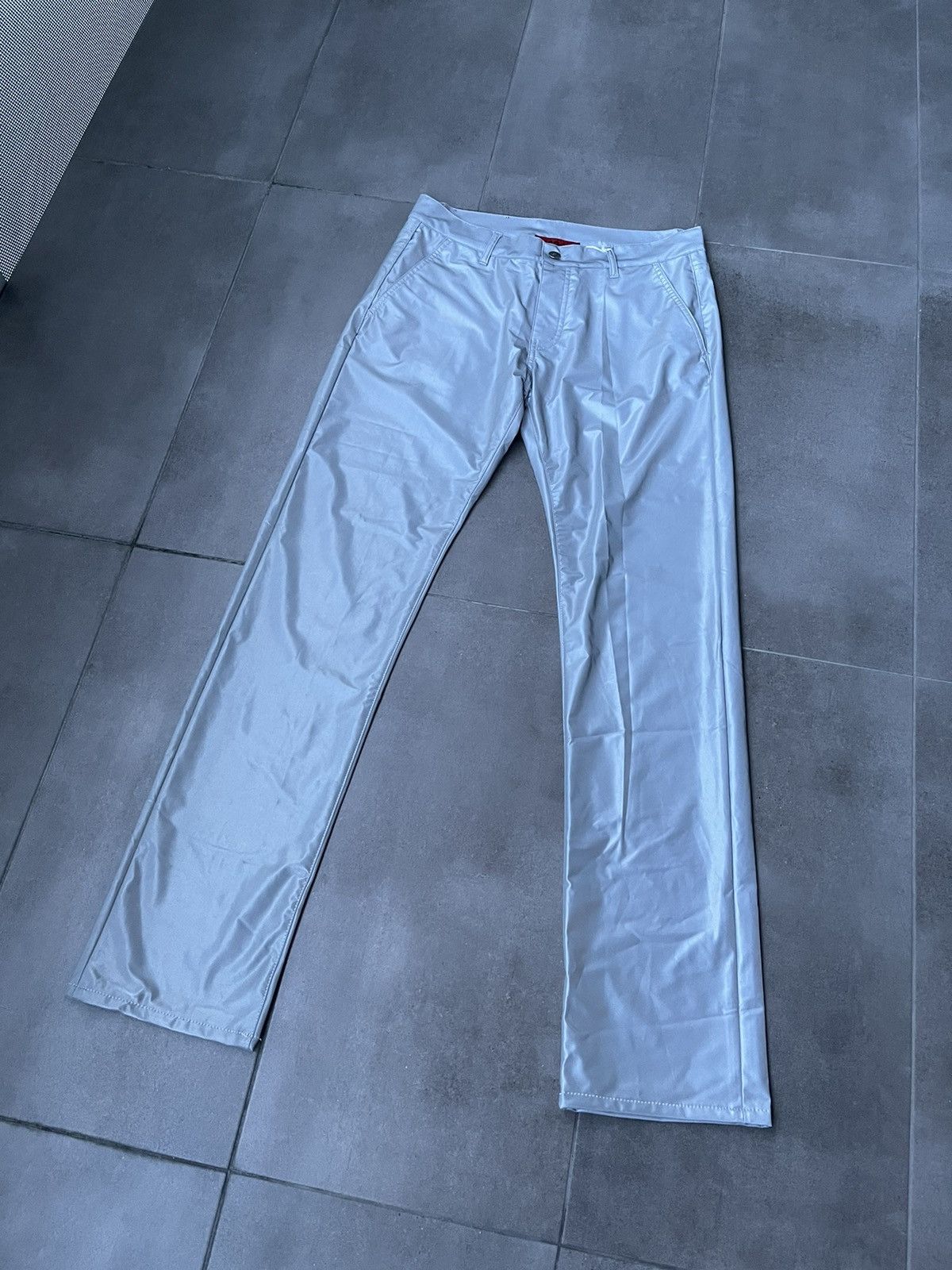 424 !DS! SS23 424 On Fairfax Reflective Grey Metallic Trousers Size US 32 / EU 48 - 10 Thumbnail